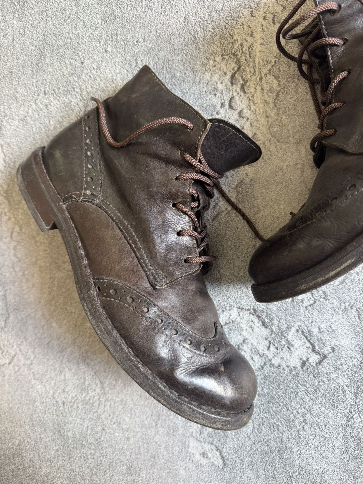 MoMA MOMA 42size brown leather high boots shoes vintage retro Size US 9 / EU 42 - 6 Thumbnail