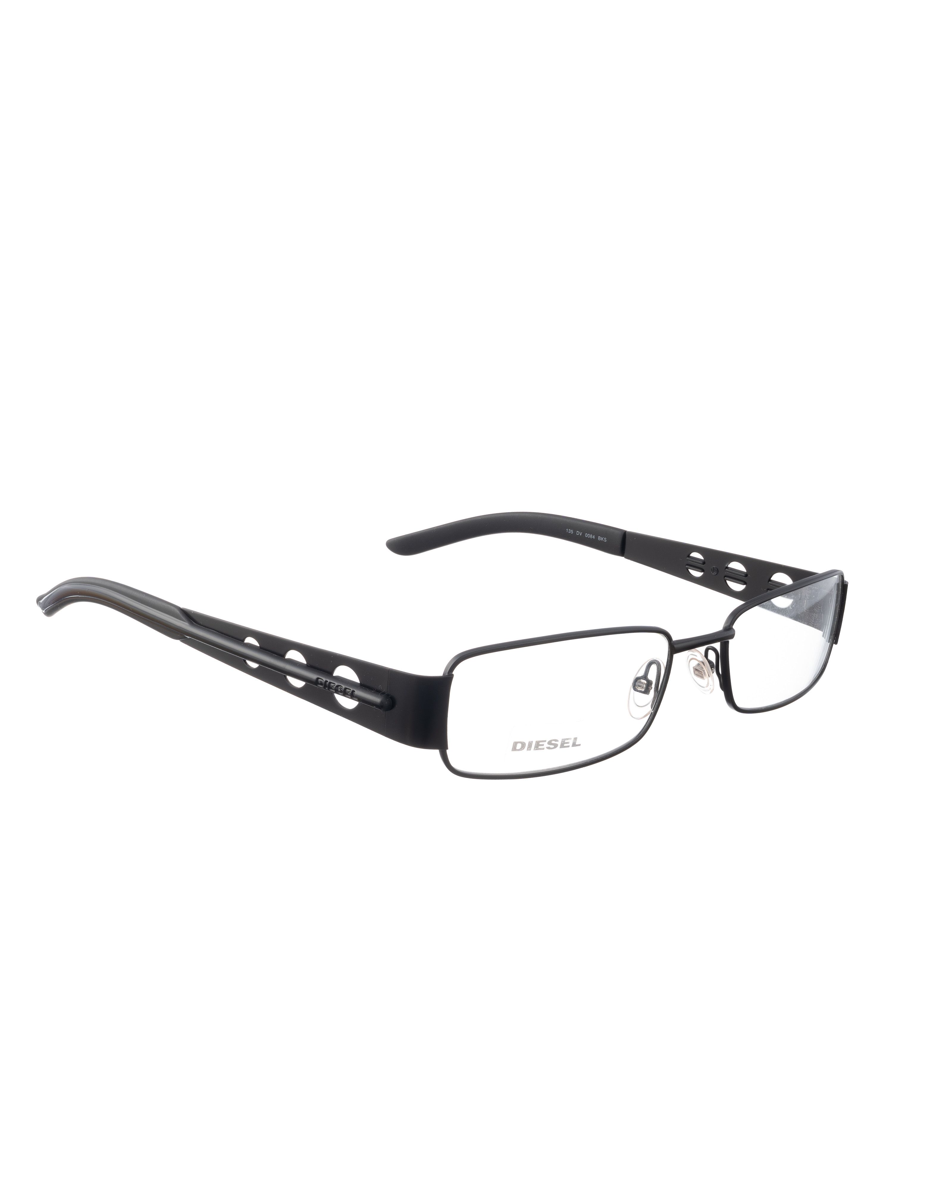Diesel Diesel 00s Black Rectangular Glasses & Cut Outs on Temples Size ONE SIZE - 1 Thumbnail