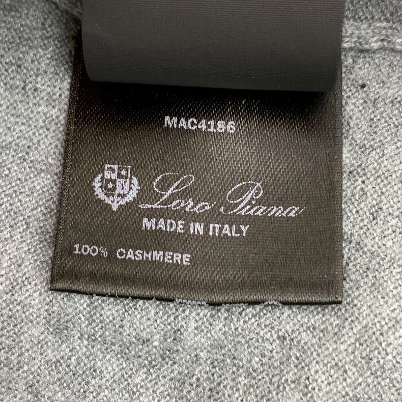 Loro Piana LORO PIANA Gray Cashmere Crewneck Long Sleeve Sweater Size S / US 4 / IT 40 - 7 Thumbnail