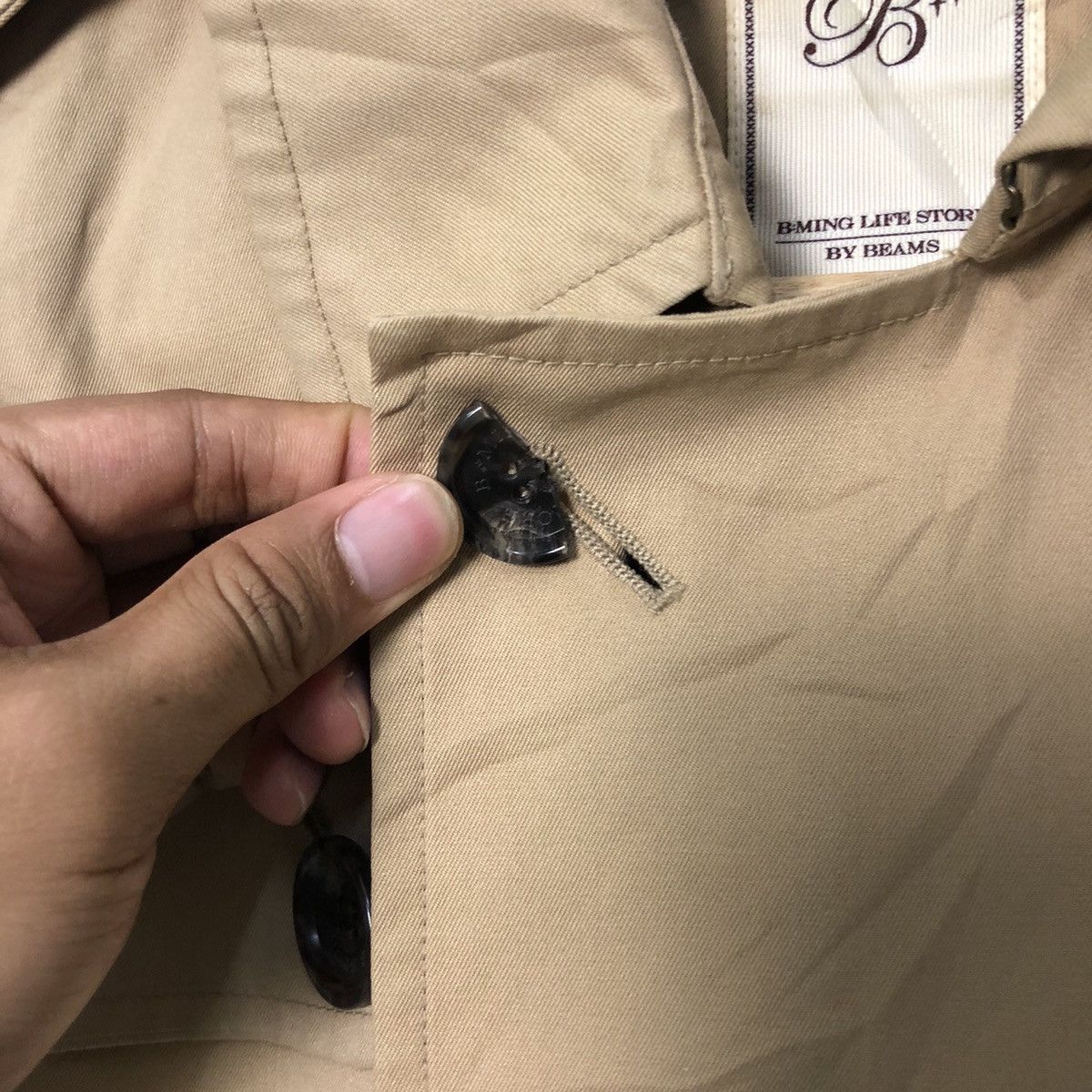 Beams Plus Vintage B Ming Life Store Beams Double Breasted Trench Coat Size S / US 4 / IT 40 - 5 Thumbnail