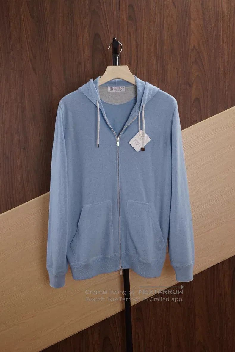 Brunello Cucinelli Brunello Cucinelli Knitted Jacket Size US L / EU 52-54 / 3 - 1 Thumbnail
