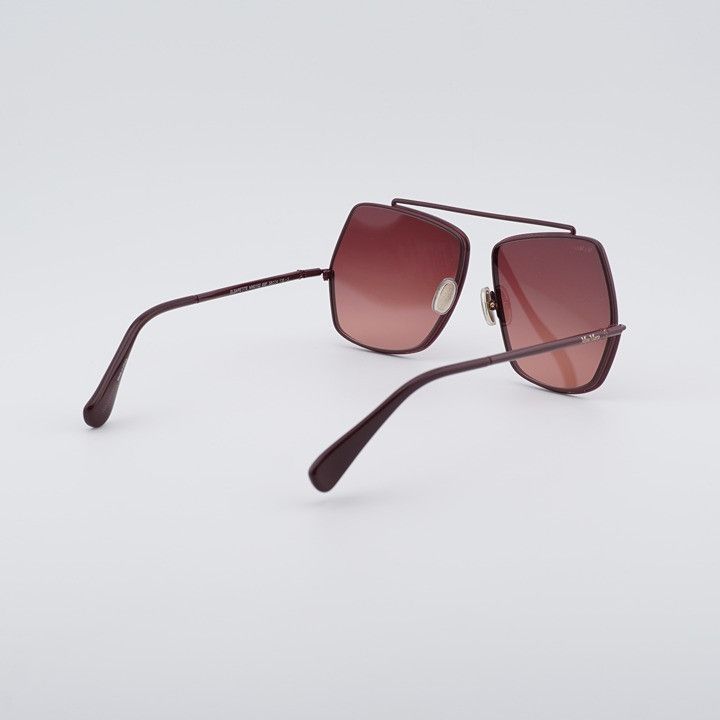 Max Mara Max Mara ELSAPETITE MM0102 69F Sunglasses Bordeaux Butterfly Size ONE SIZE - 4 Thumbnail