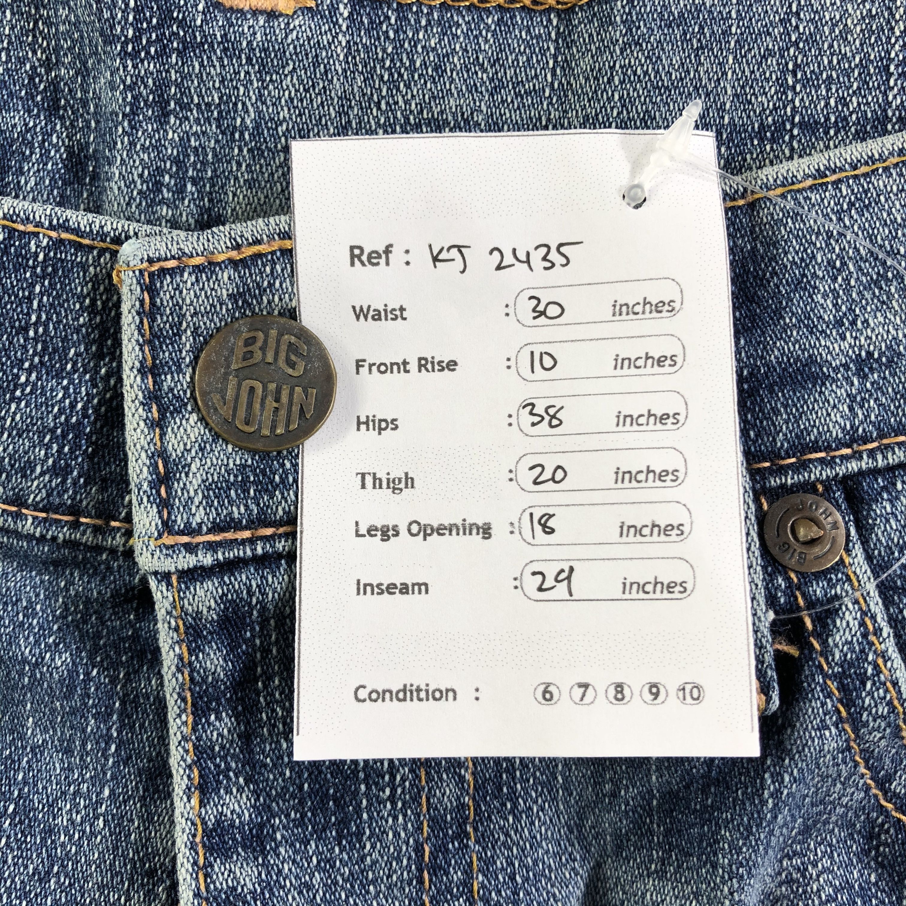 Big John Vintage Big John Jeans Flare Denim KJ2435 Size US 30 / EU 46 - 11 Thumbnail