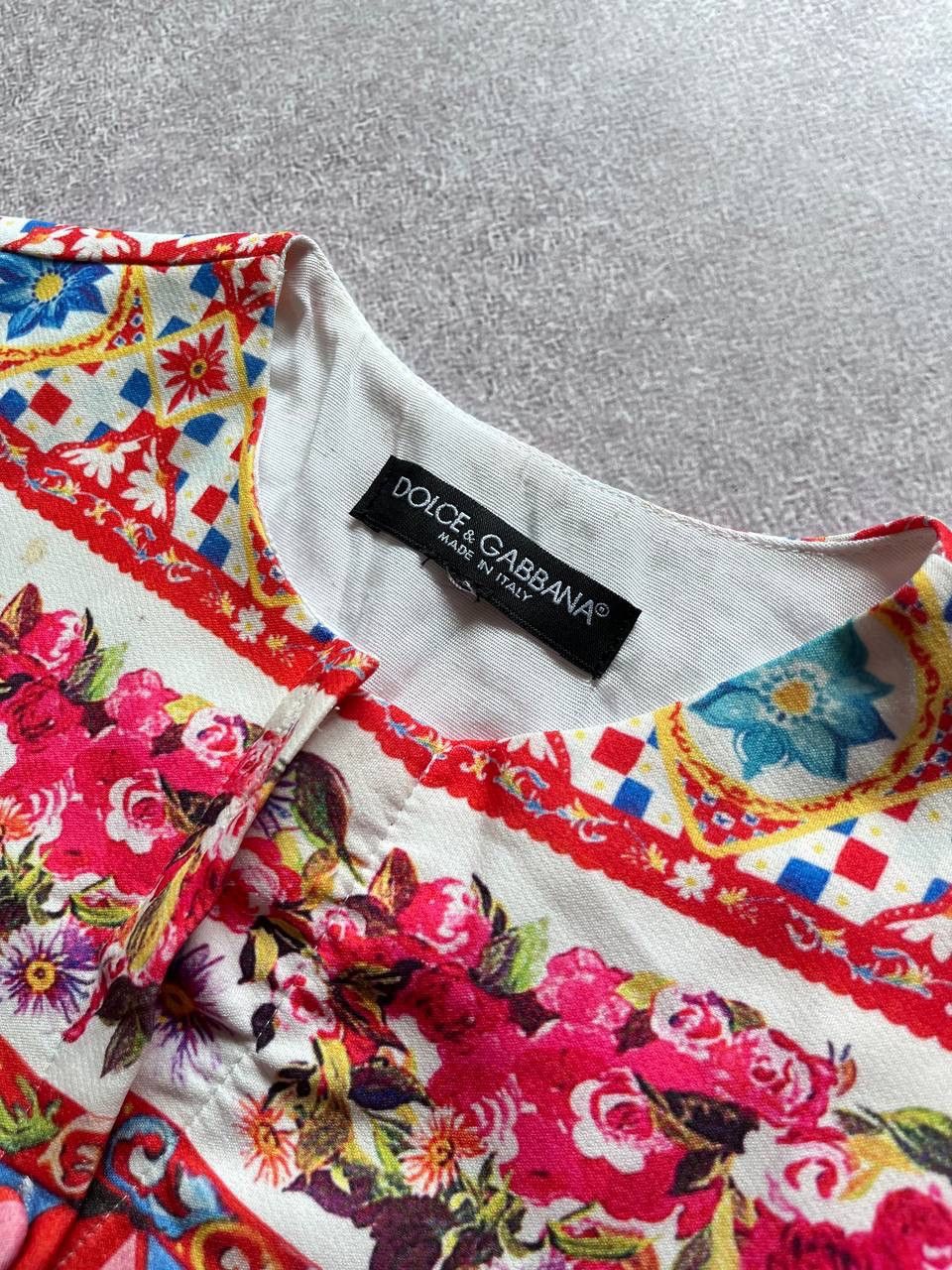 Designer Vintage Dolce & Gabbana Floral Abstract Dress Size M / US 6-8 / IT 42-44 - 3 Thumbnail