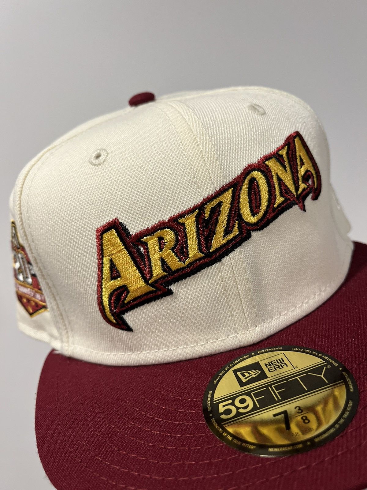 Hat Club × MLB × New Era 1515 Diallo Arizona Diamondbacks Script Off White 2tone 3/8 Size ONE SIZE - 2 Thumbnail