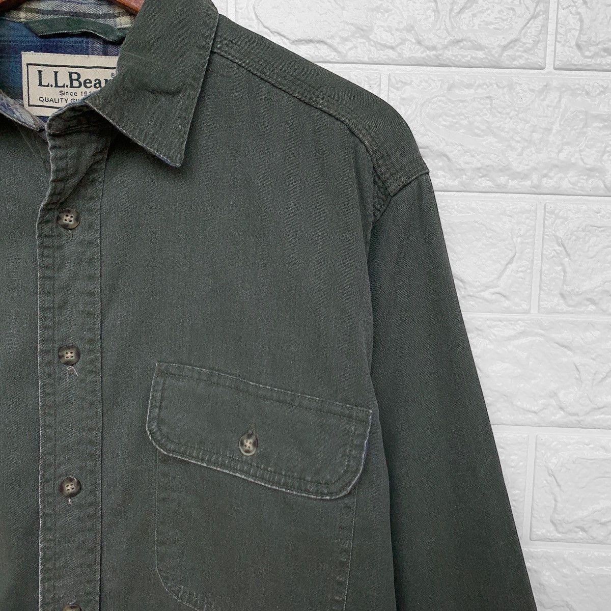 L.L. Bean Vintage LL Bean Flannel Check Shirt Size US L / EU 52-54 / 3 - 6 Thumbnail