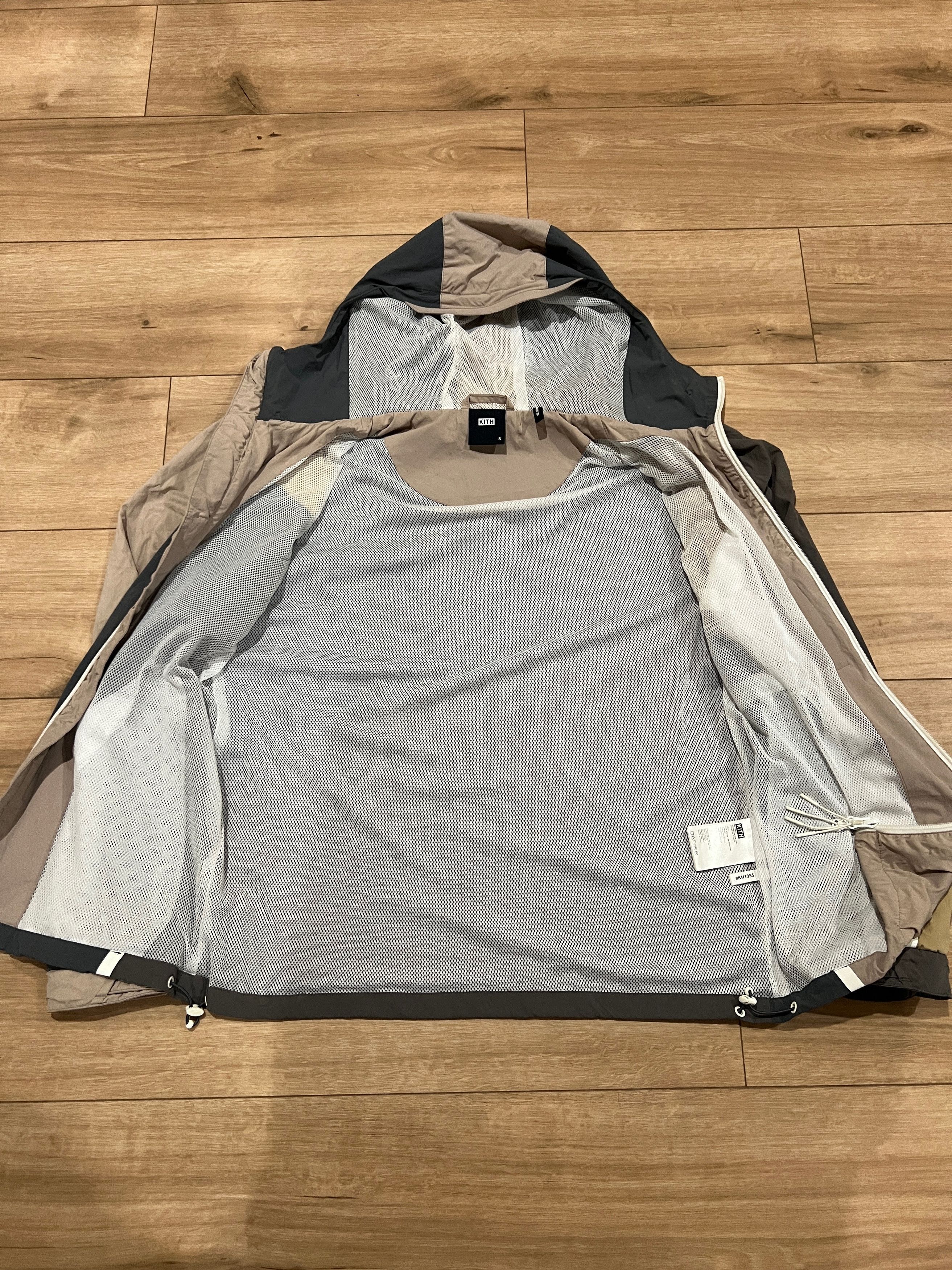 Kith Madison Hooded Zip-Up Jacket Brown / Gray – Size S