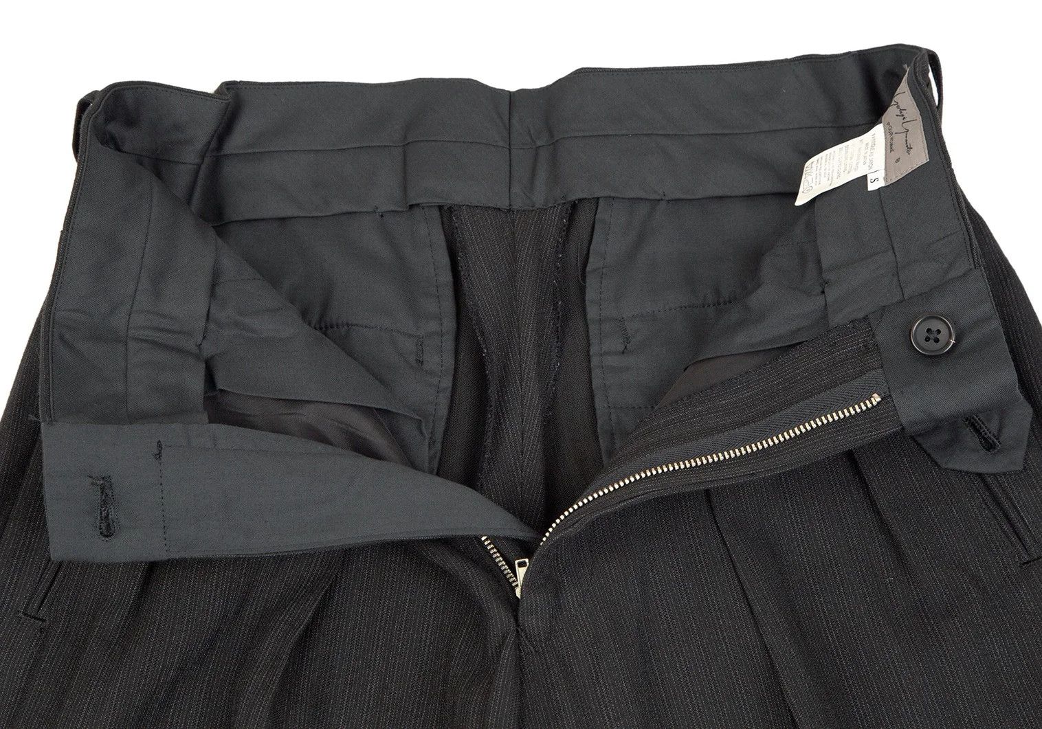 Yohji Yamamoto Yohji Yamamoto Suspenders Decorated Pinstripe Pants Size US 38 / EU 54 - 5 Thumbnail