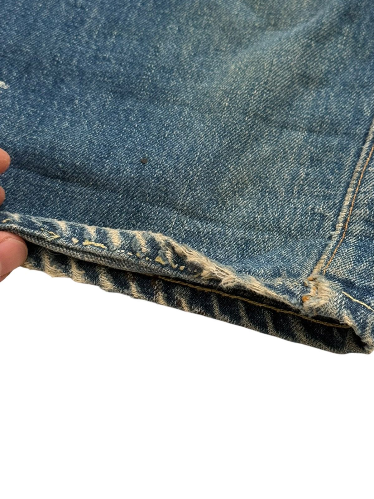 Levi's RARE OG 1960’s Big E Levi’s 501 Oil Splash Selvedge Denim Size US 38 / EU 54 - 17 Thumbnail