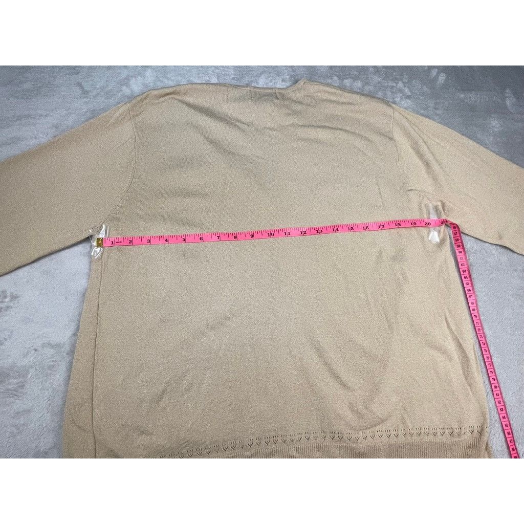 Other Vintage Napa Valley Cardigan Sweater Beige Embroidered Size L / US 10 / IT 46 - 5 Thumbnail