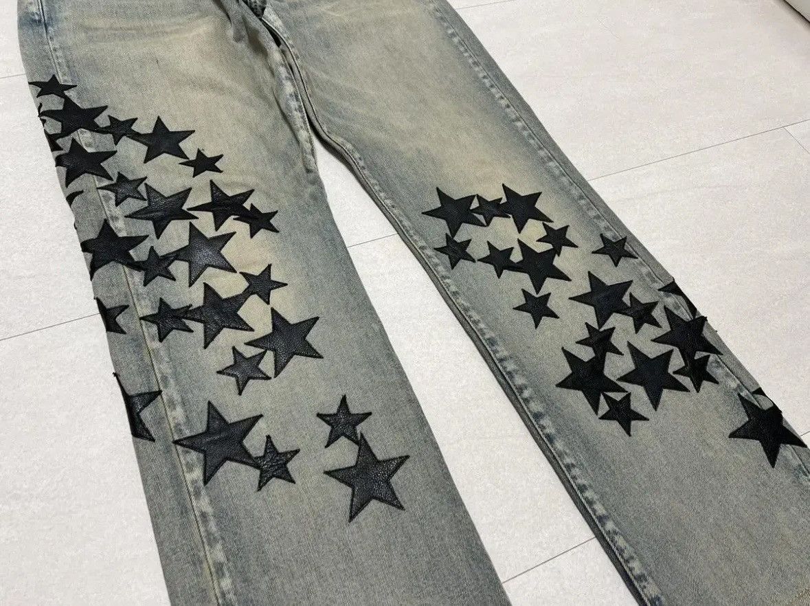 Amiri *rare*Amiri Star Patchwork Denim Jean Size US 32 / EU 48 - 1 Thumbnail
