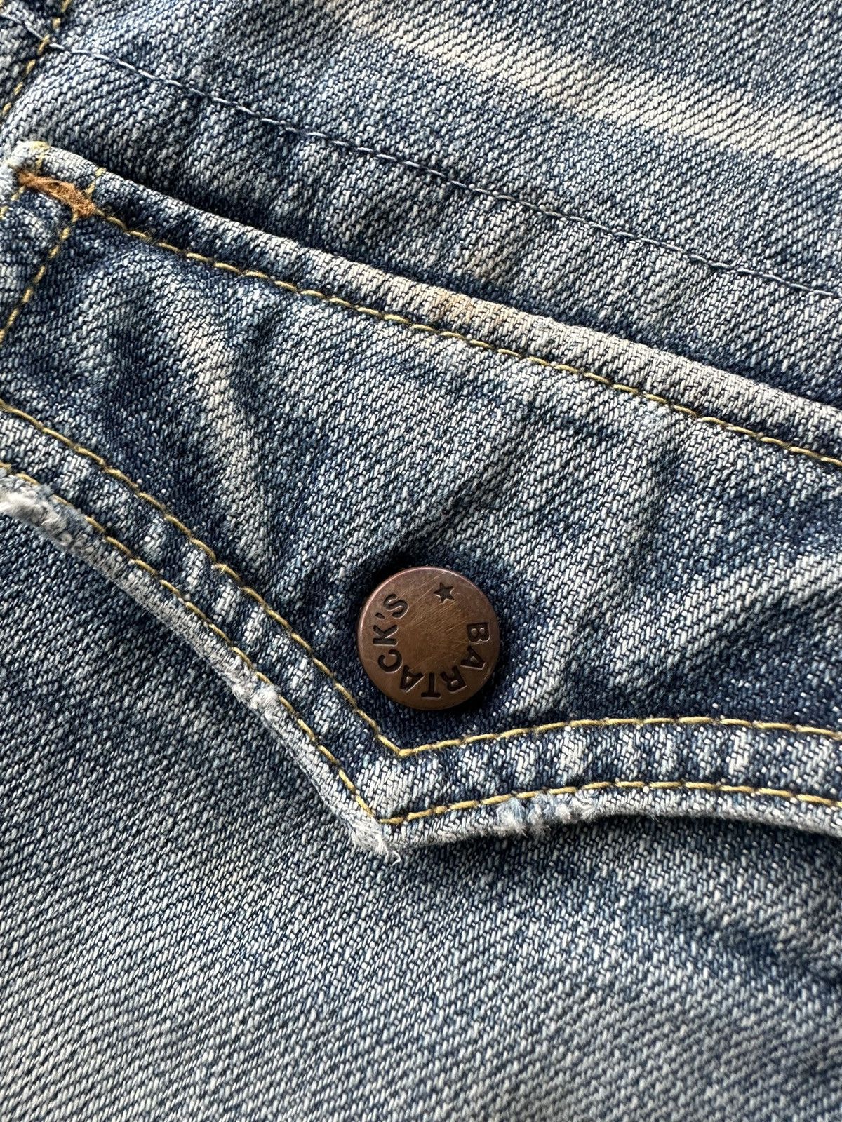 Beauty Beast × If Six Was Nine × Vintage Vintage Bartack Bushpant Faded Washed Denim D442 Size US 30 / EU 46 - 12 Thumbnail