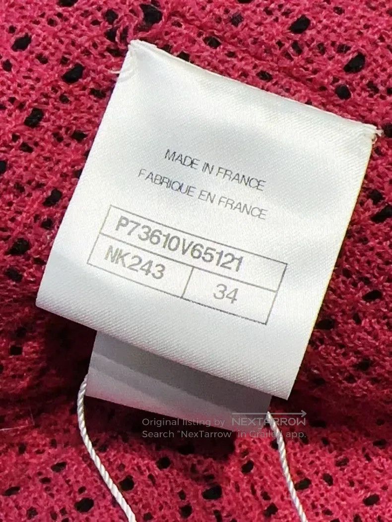 Chanel Chanel 22k show black pink edge four-pocket long-sleeved j Size XXS / US 00 / IT 34 - 7 Thumbnail