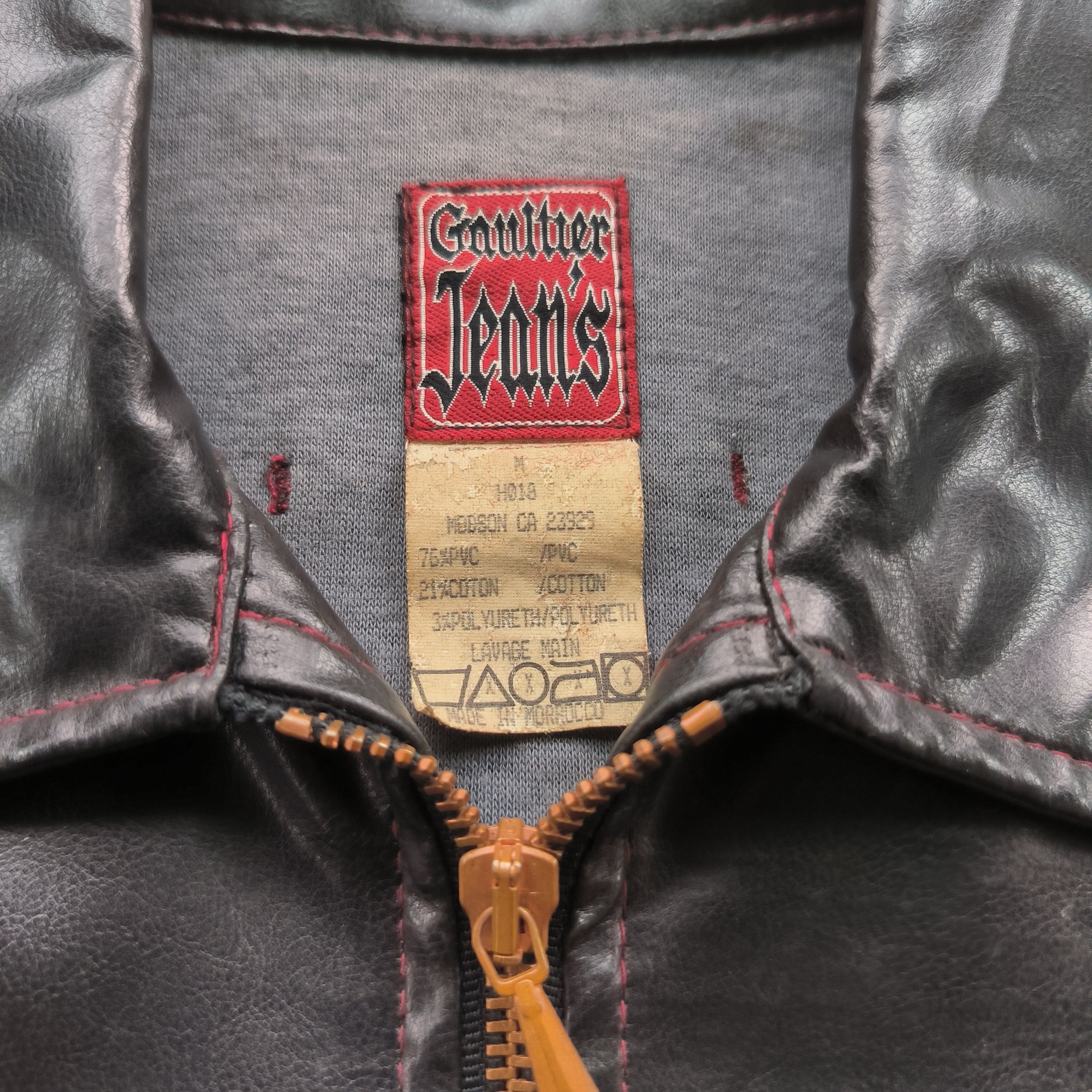 Jean Paul Gaultier Vintage 1990s Archive Jean Paul Gaultier PVC Leather Jacket Size M / US 6-8 / IT 42-44 - 3 Thumbnail