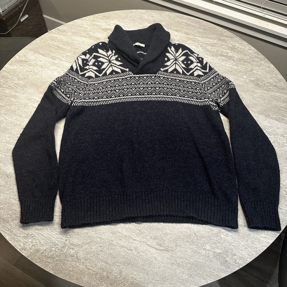 Gap × Vintage Gap Sweater Lambswool Neck Fair Isle Knit Vintage Nordic Size US XL / EU 56 / 4 - 1 Thumbnail