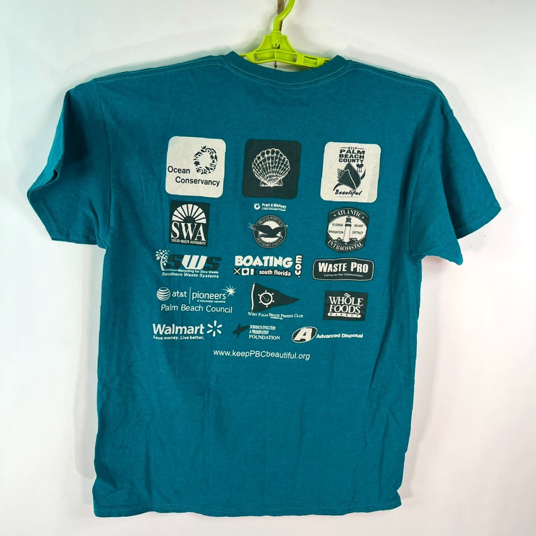 Gildan GILDAN Florida Intercoastal Cleanup Graphic T-Shirt XL Blue Aquatic Mens Size US XL / EU 56 / 4 - 6 Thumbnail