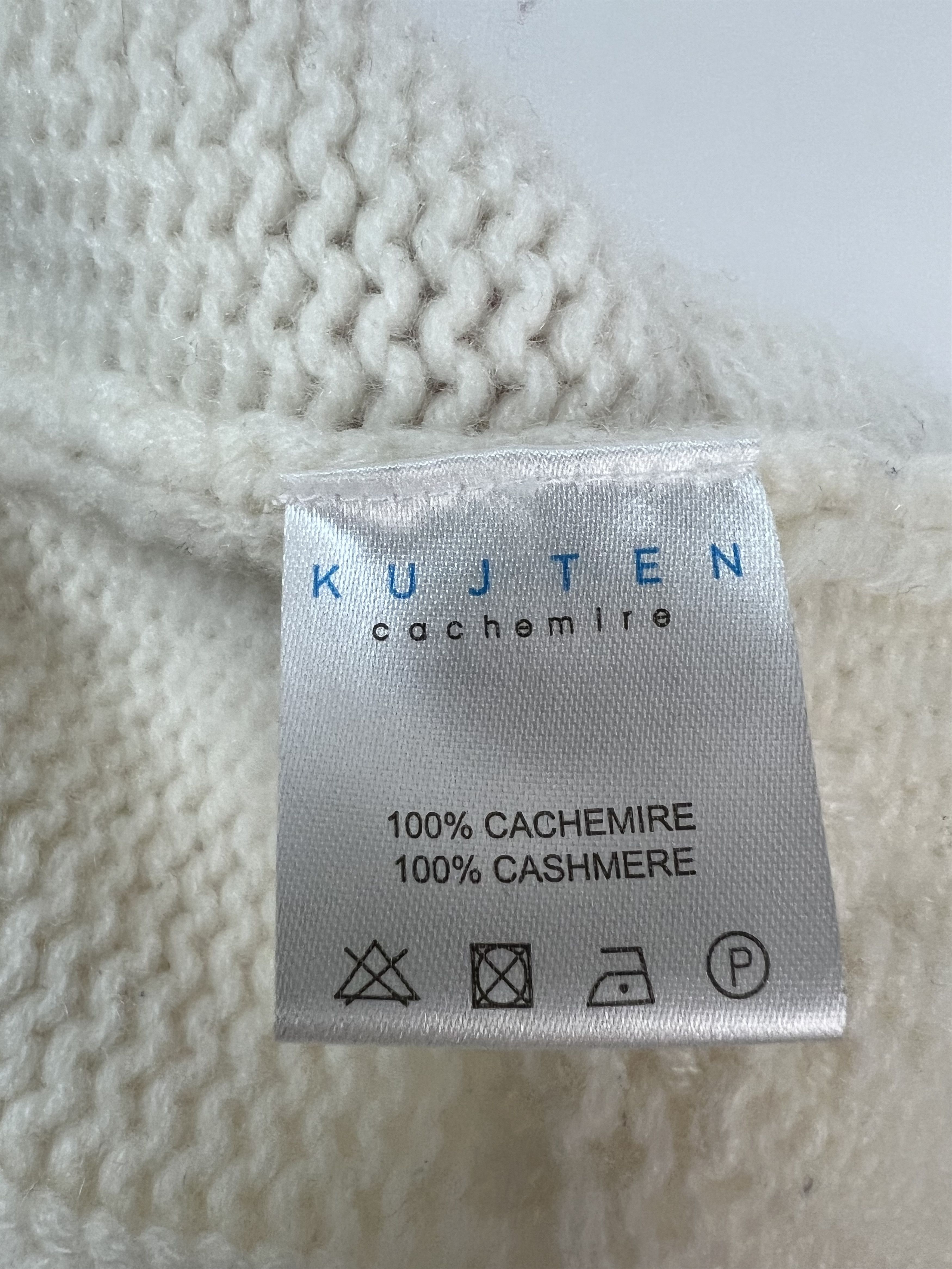 Autumn Cashmere Kujten 100% Cashmere Cable Knit V-Neck Sweater Oversized Size M / US 6-8 / IT 42-44 - 10 Thumbnail