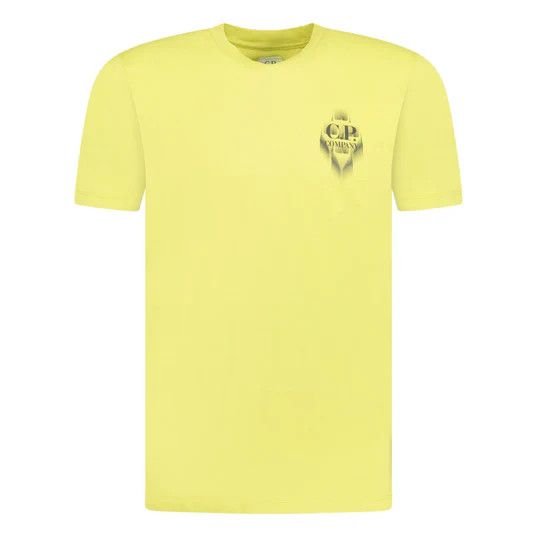 C.P. Company o1y1224 Logo Crewneck T-Shirt in Acid Green Size US XS / EU 42 / 0 - 1 Thumbnail