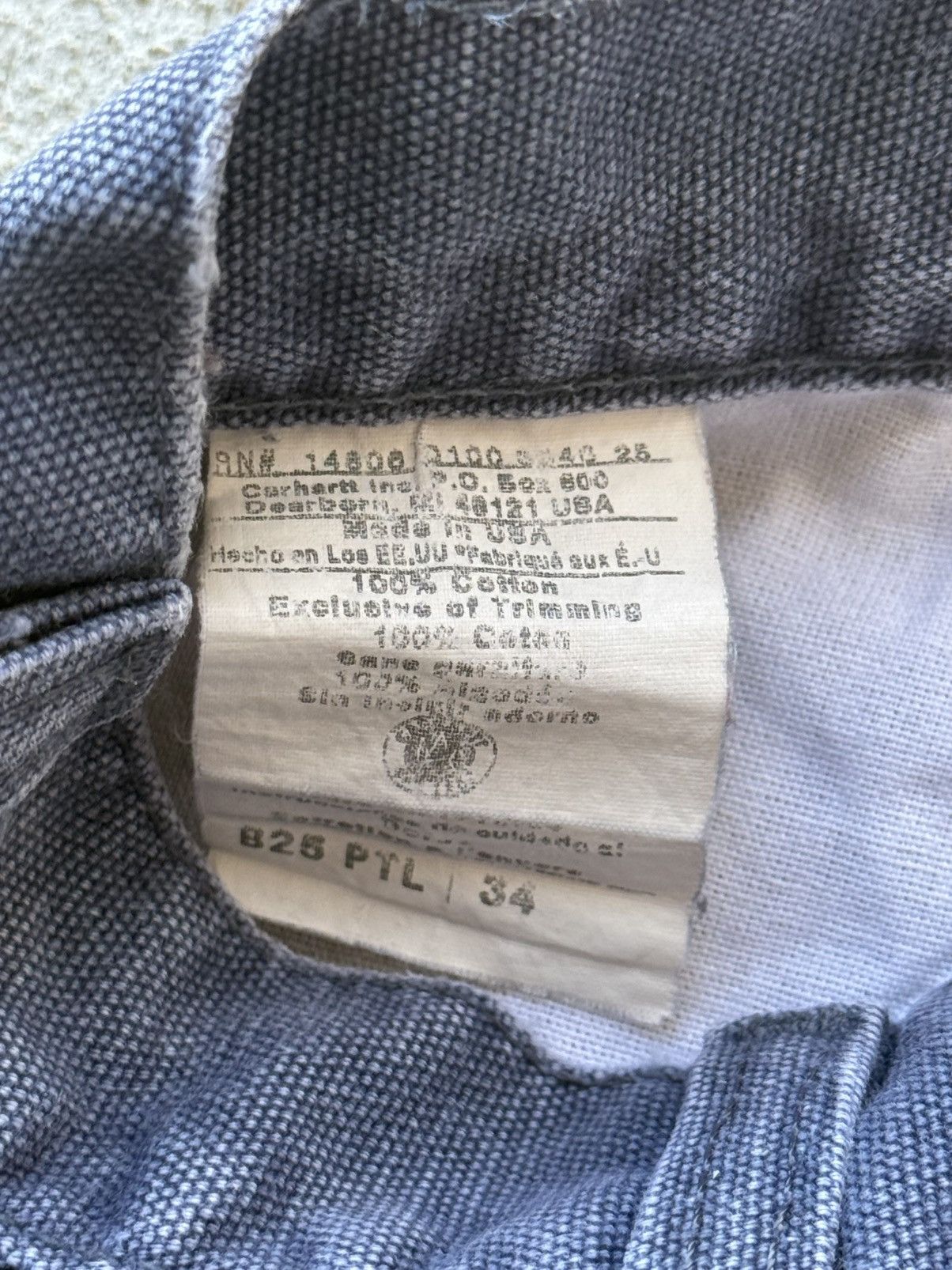 Carhartt Vintage 90s B25 PTL Navy Carhartt Carpenter Shorts Size US 33 - 5 Thumbnail