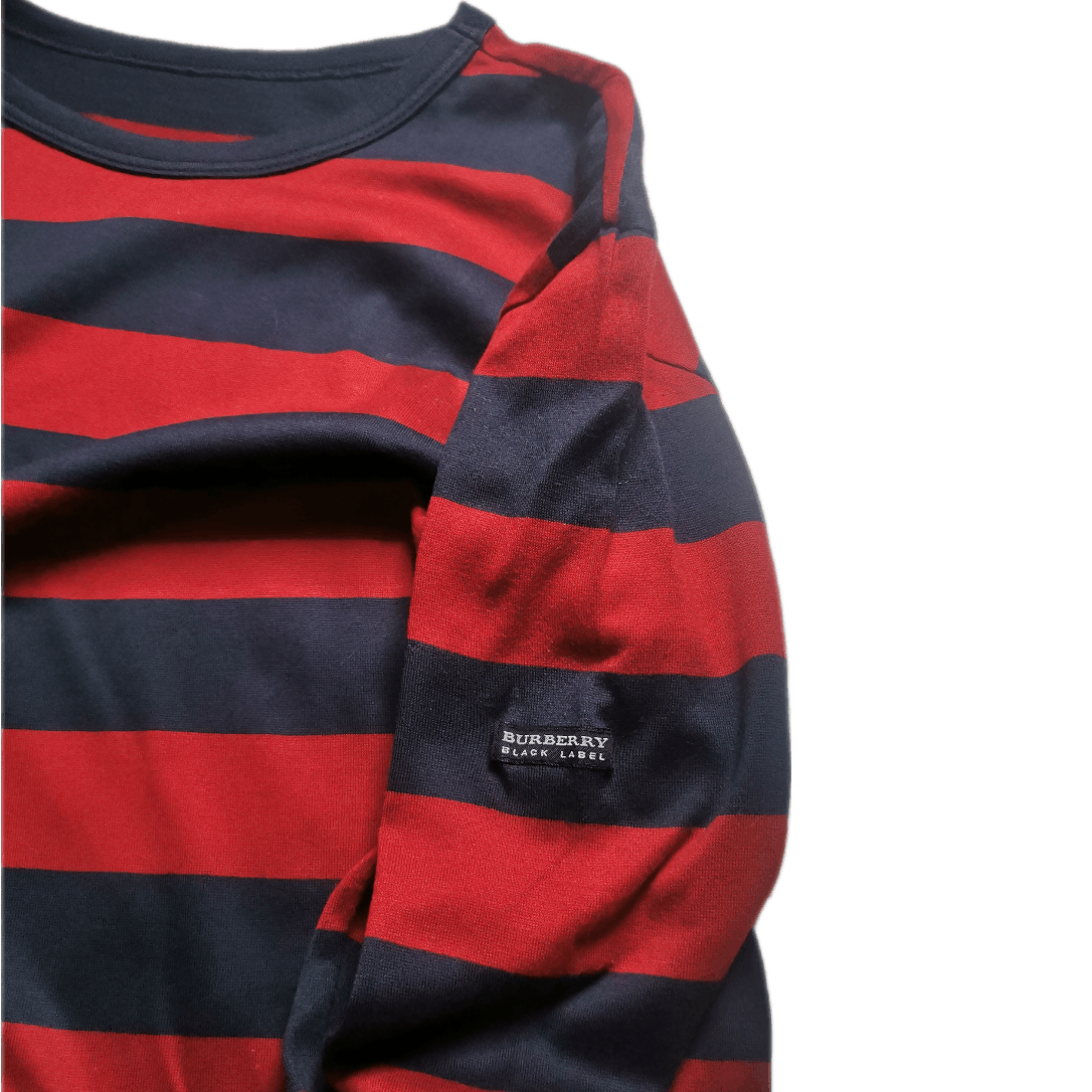 Black Label × Burberry × Japanese Brand Burberry Stripe Long Sleeve Size US M / EU 48-50 / 2 - 5 Thumbnail