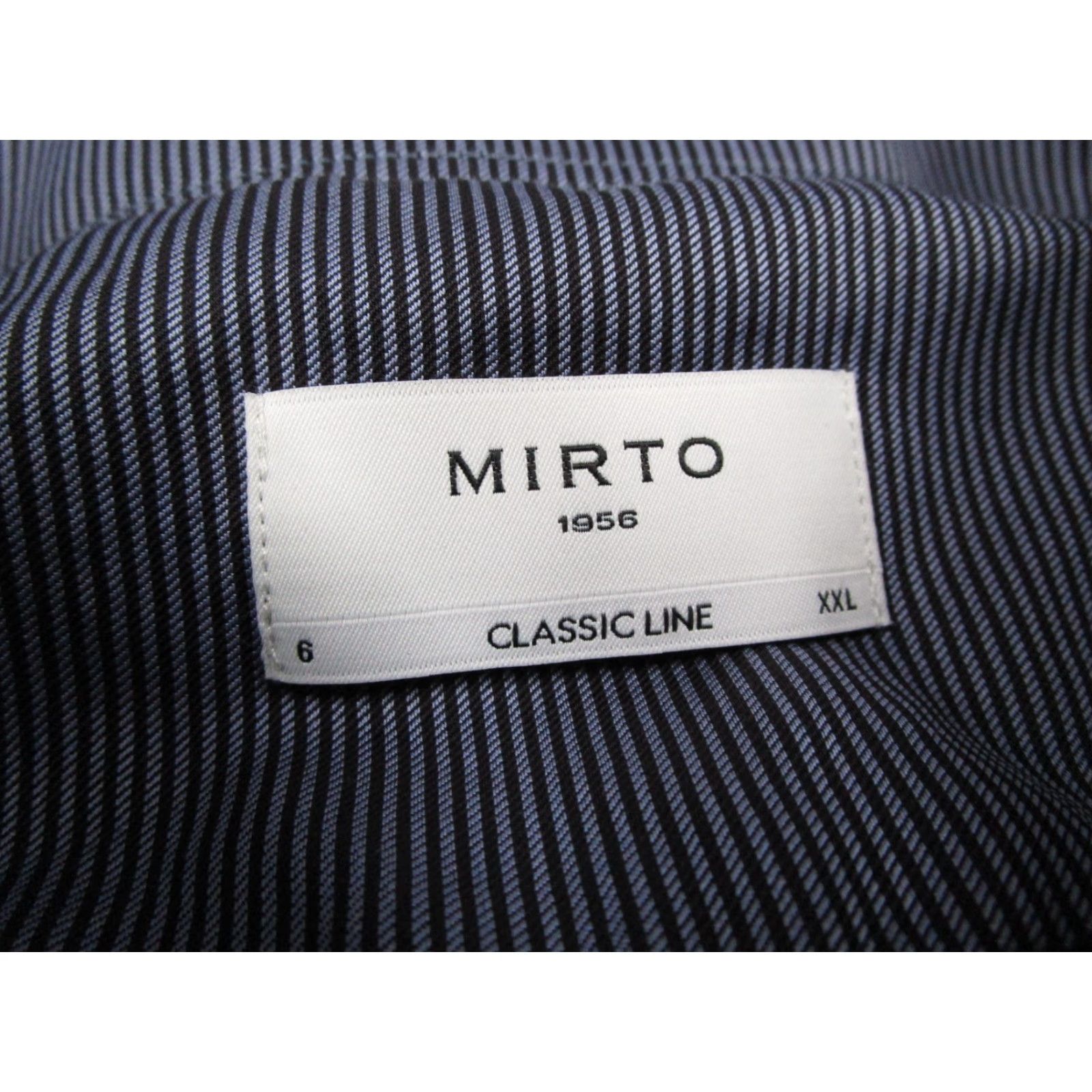 Vintage Mirto Shirt Mens 2XL Blue Striped Button-Down Cotton Made in Spain Preppy Classic Mens Size US XXL / EU 58 / 5 - 3 Thumbnail