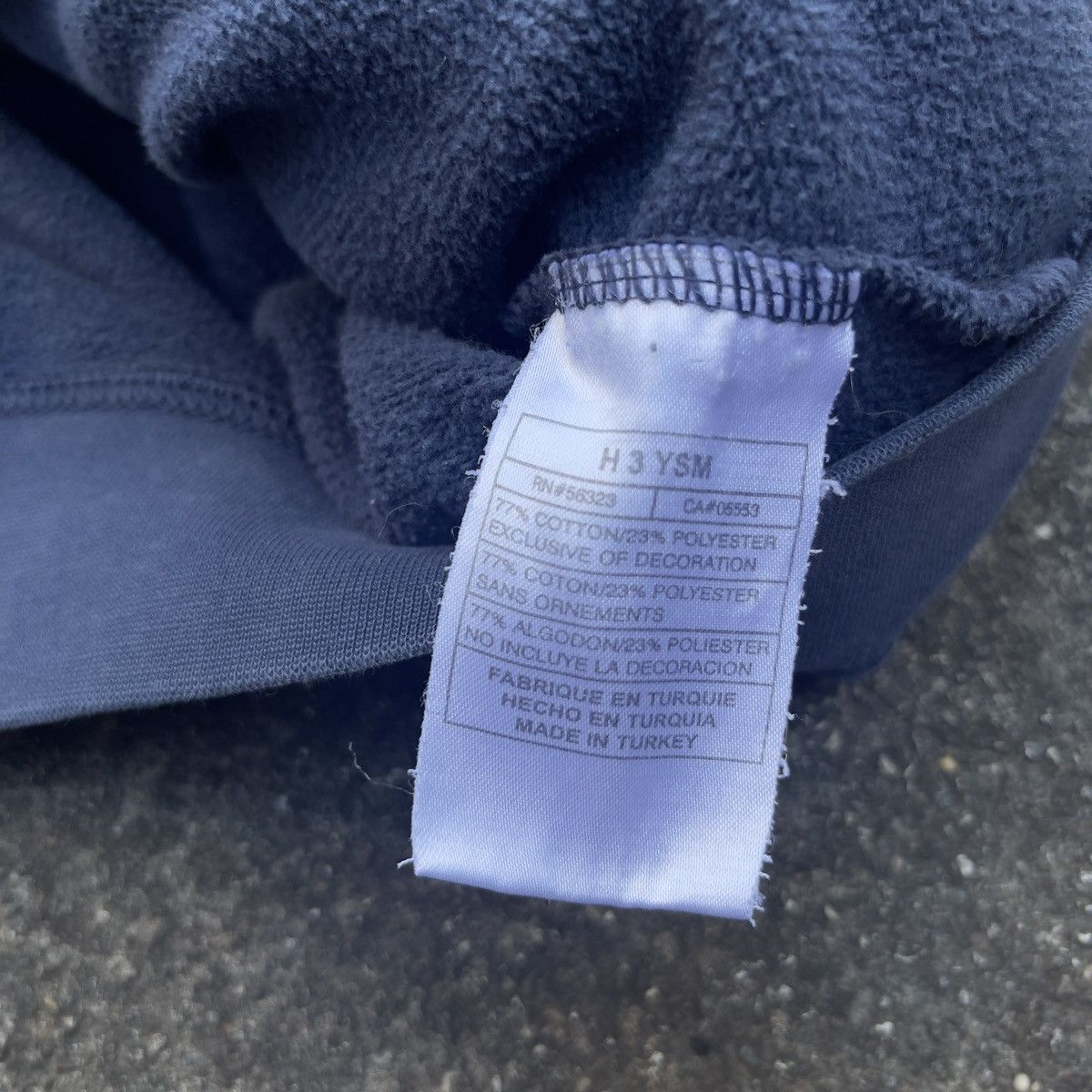 Nike × Vintage Vintage Thrashed Navy Y2K NIKE Mini Swoosh Hoodie Size US M / EU 48-50 / 2 - 5 Thumbnail