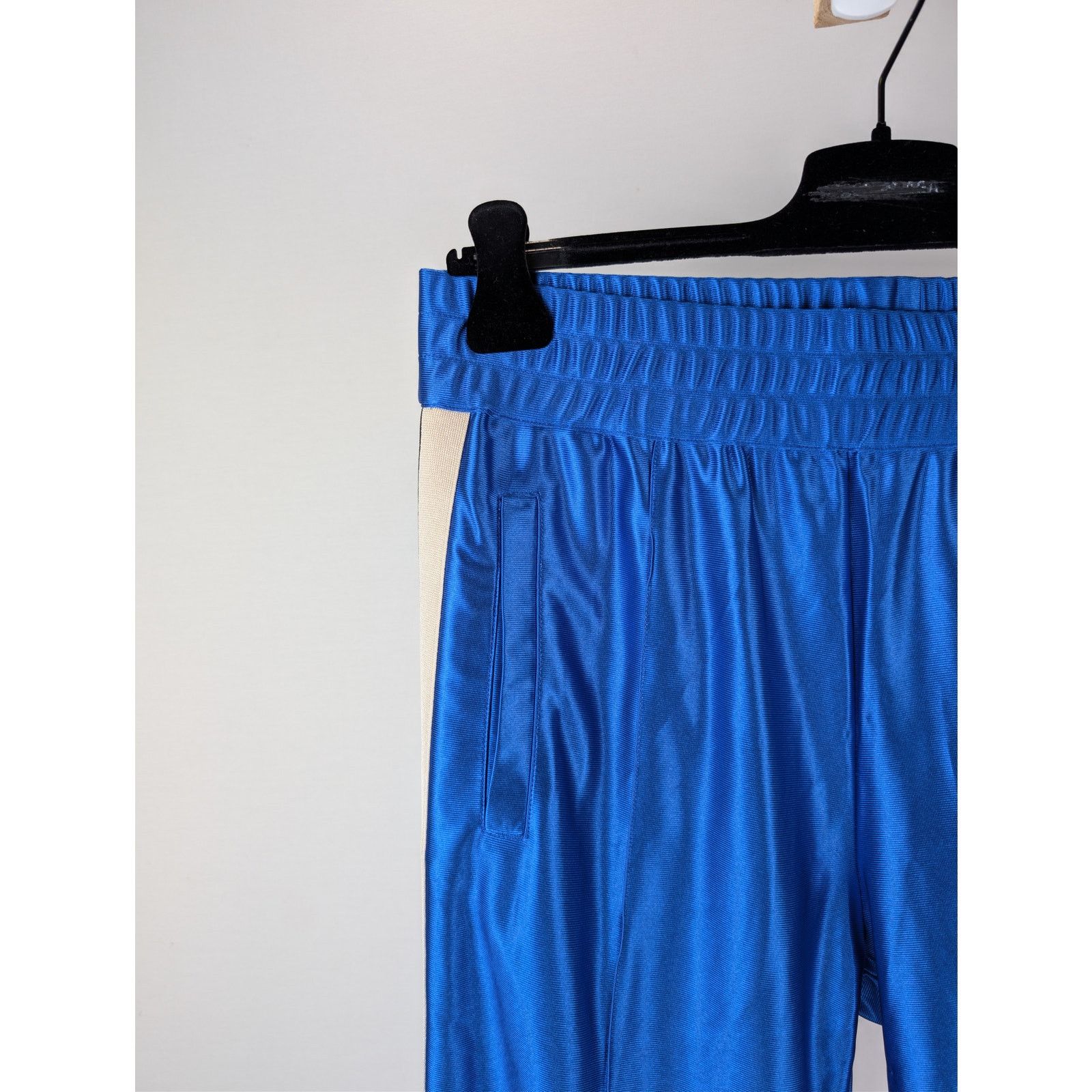 Moncler × Palm Angels o1rshd1 Q:2 / Shiny Track Pants in Blue Size US 32 / EU 48 - 6 Thumbnail