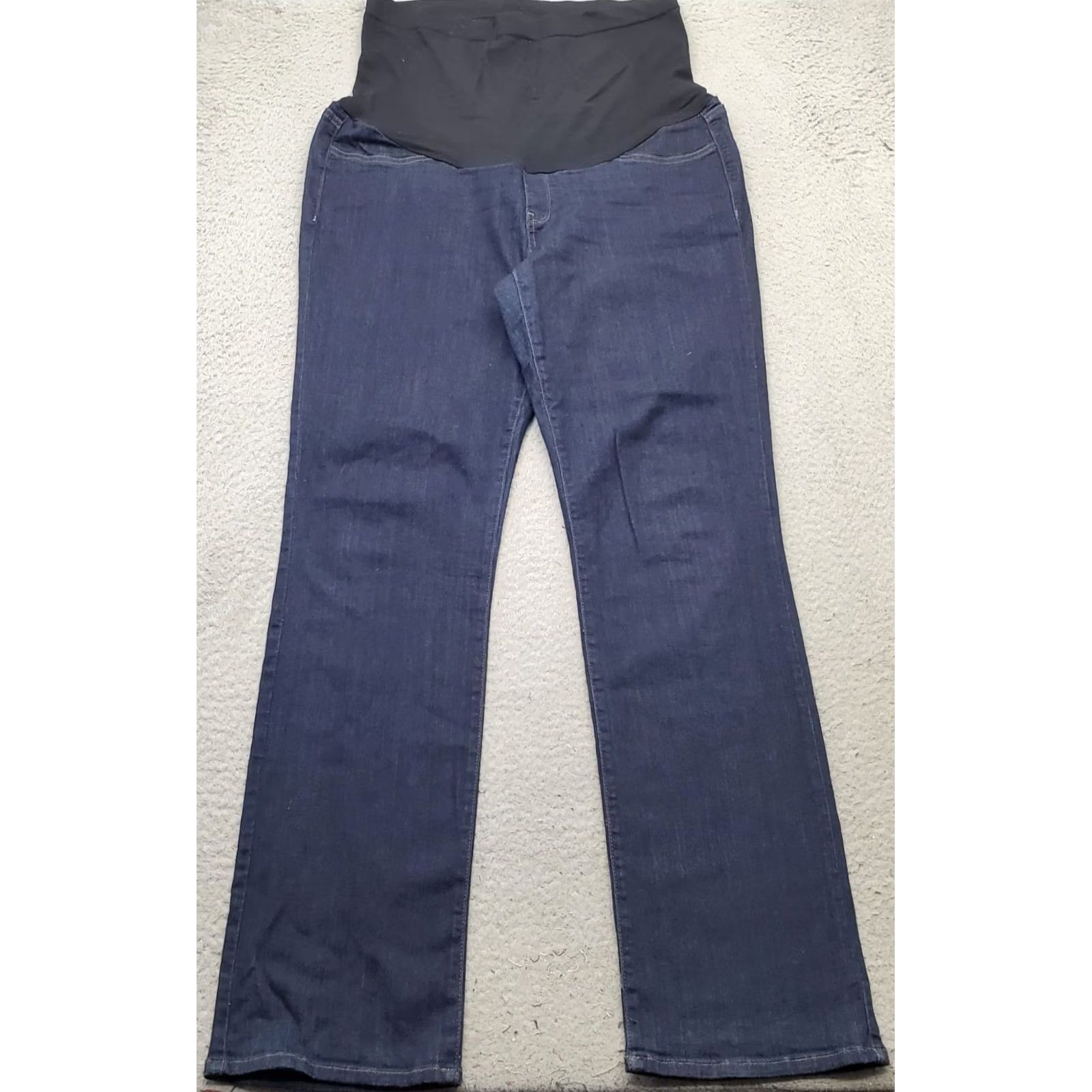 NYDJ NYDJ Womens 14 Blue Maternity Pregnancy Pants Full Belly Panel Straight Leg USA Pants Size 36" / US 14 / IT 50 - 2 Thumbnail
