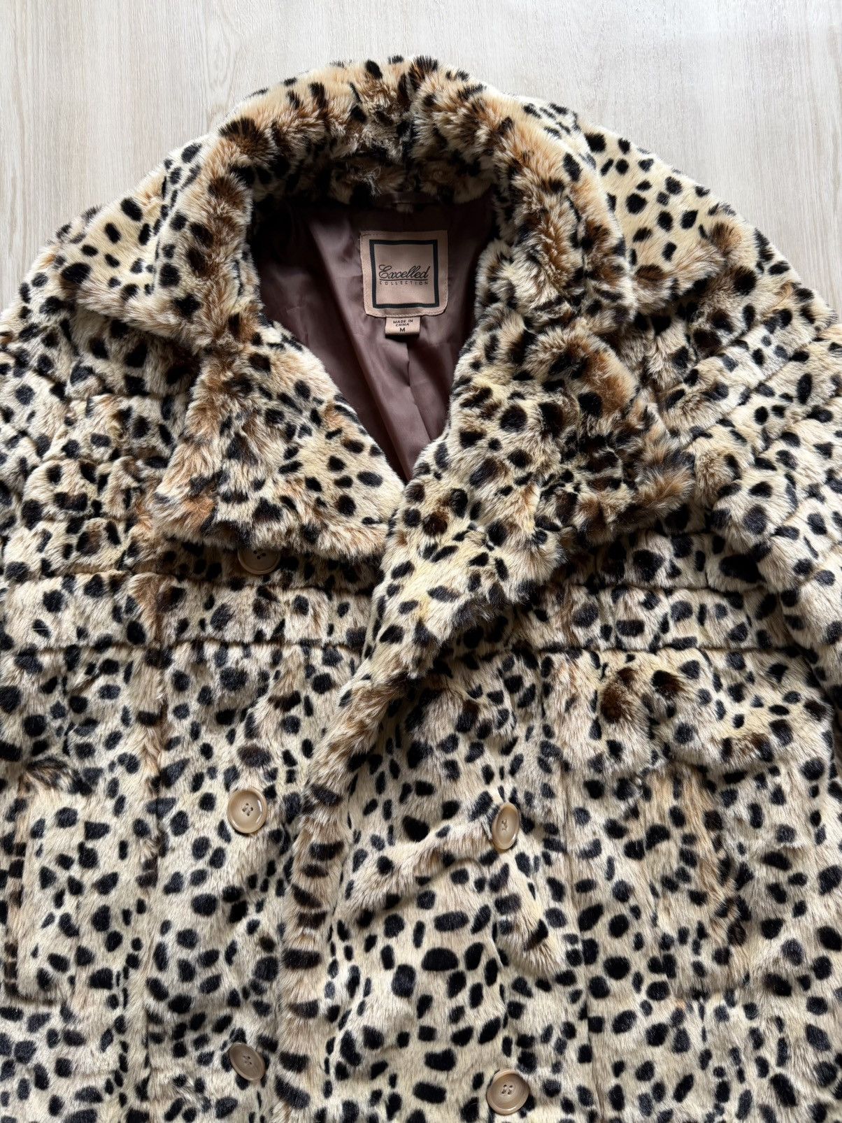 Vintage Vintage Excelled Collection Faux Fur Leopard Print Coat Sz M Size M / US 6-8 / IT 42-44 - 2 Thumbnail