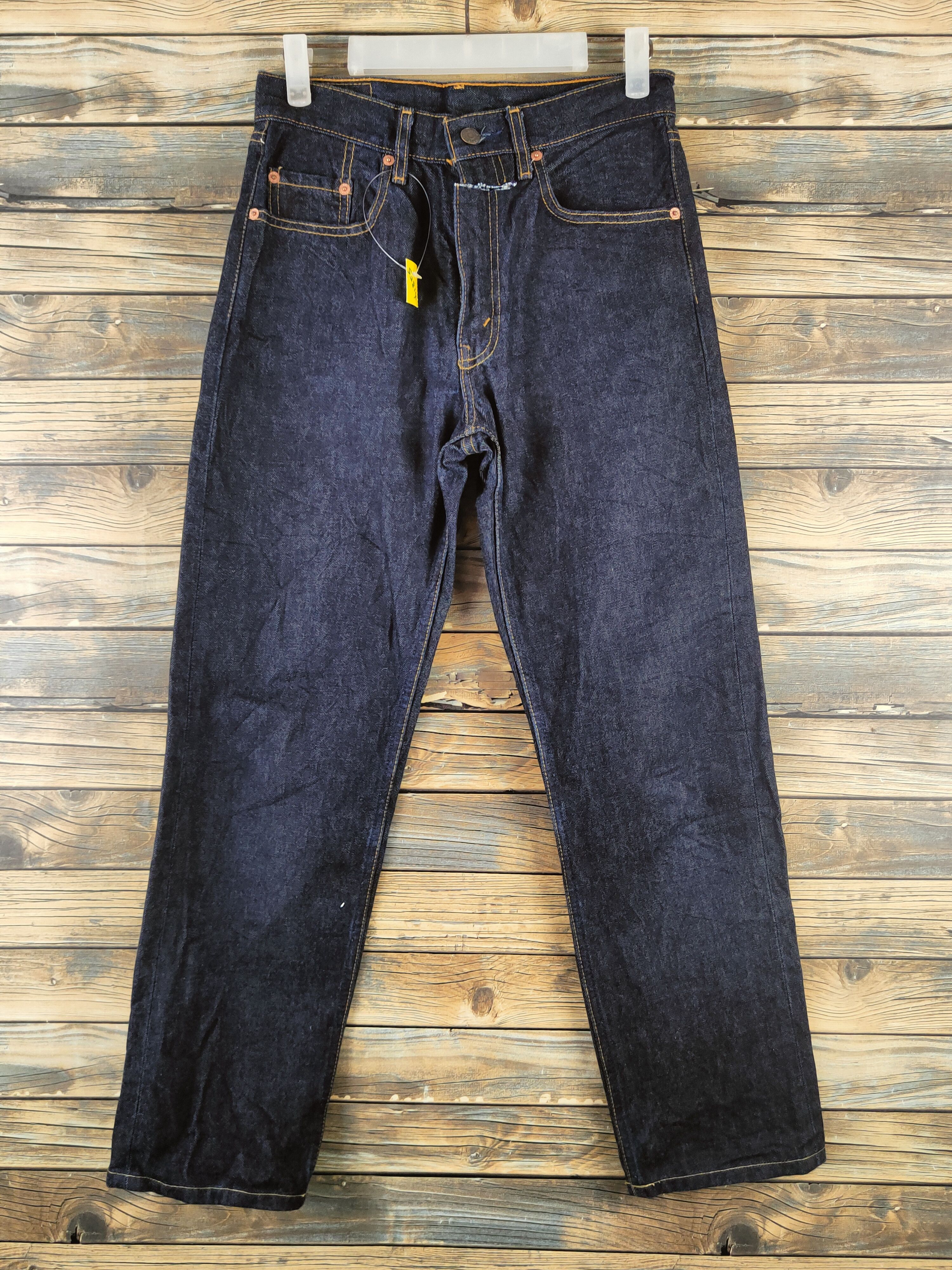 Levi's Levi's Dark Blue Distressed Ripped Jeans #S2814 Size US 27 - 1 Thumbnail