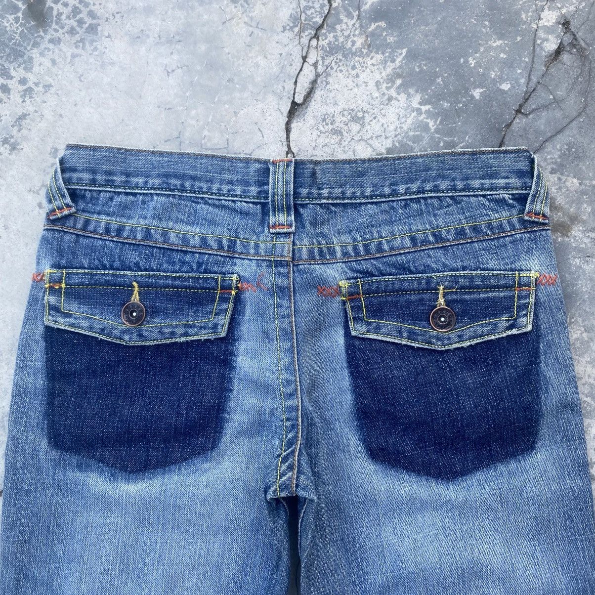 Japanese Brand Vintage SLANG Reworked Flared Jeans Size US 29 - 6 Thumbnail