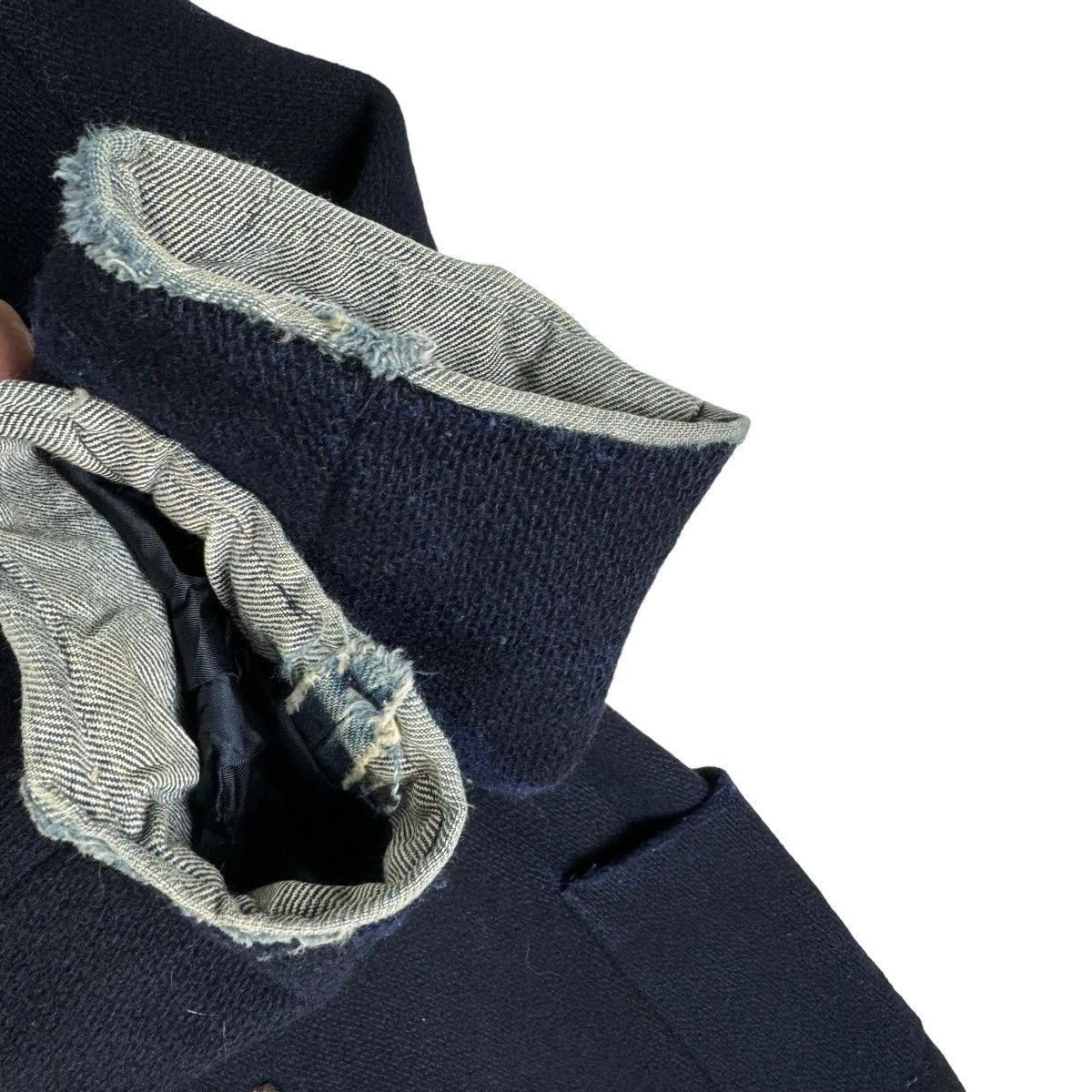 Issey Miyake × Sunao Kuwahara 🔥ISSEY MIYAKE SUNAO KUWAHARA HOODIE DUFFLE JACKET Size M / US 6-8 / IT 42-44 - 7 Thumbnail