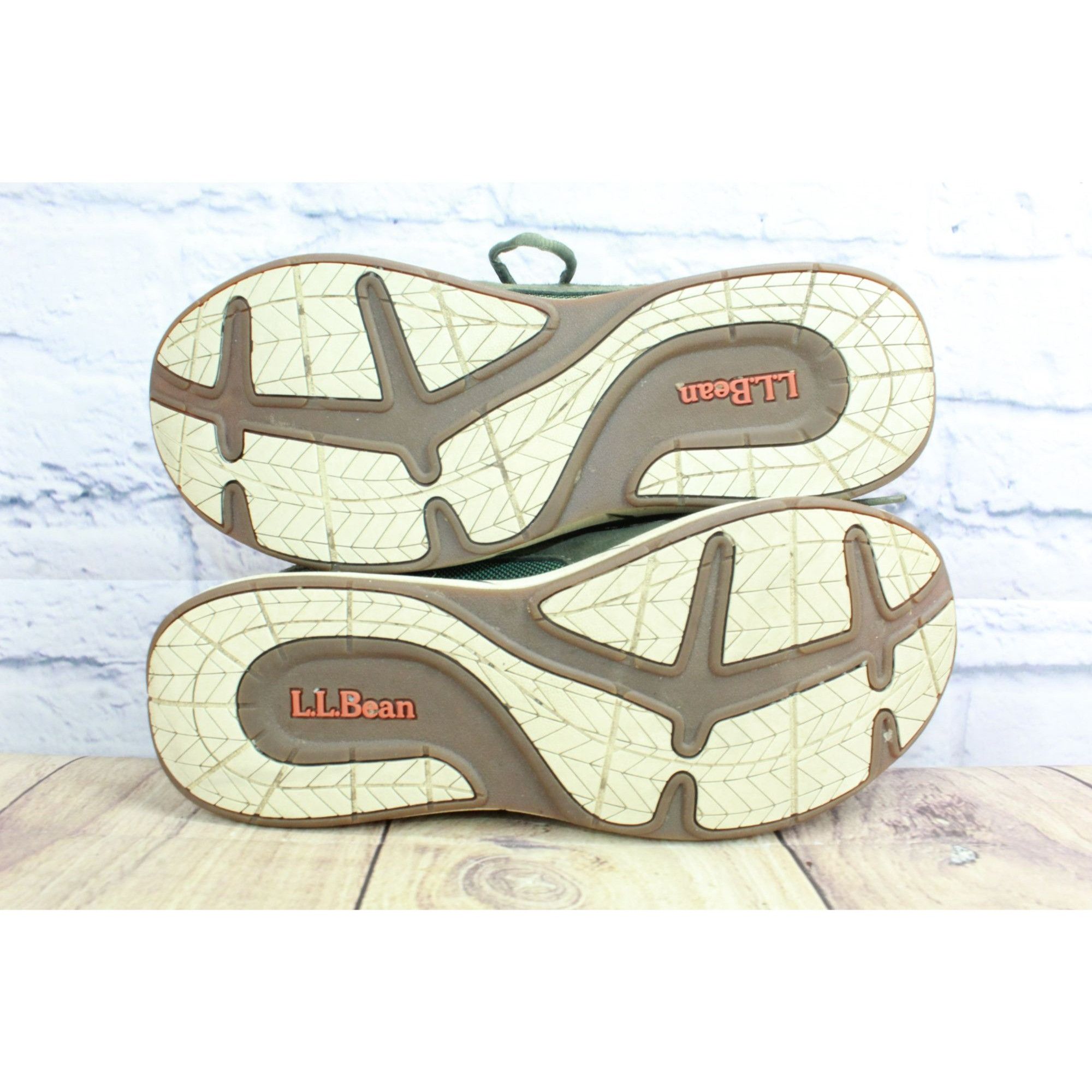 L.L. Bean LL Bean Men's Green Suede Mesh Fitness Walking Shoes Size US 9 / EU 42 - 9 Thumbnail