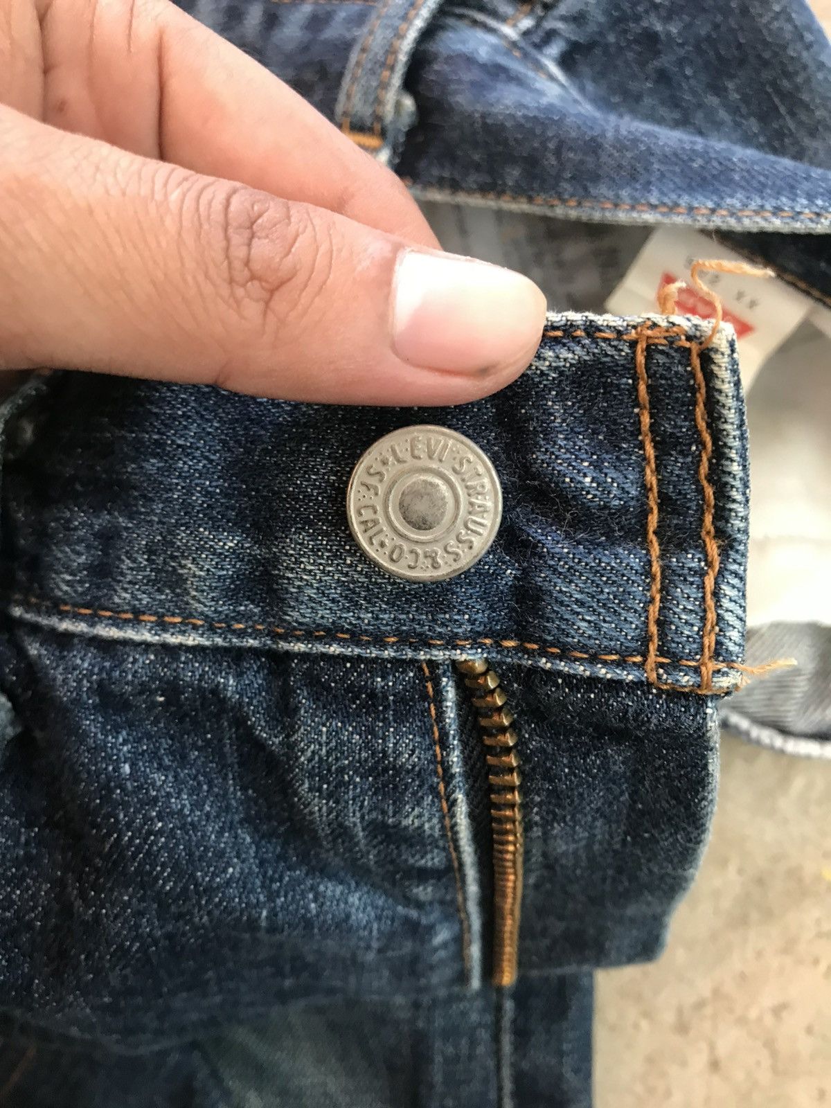 Levi's Levis 502 Big E 80s Talon Zipper Size US 33 - 5 Thumbnail