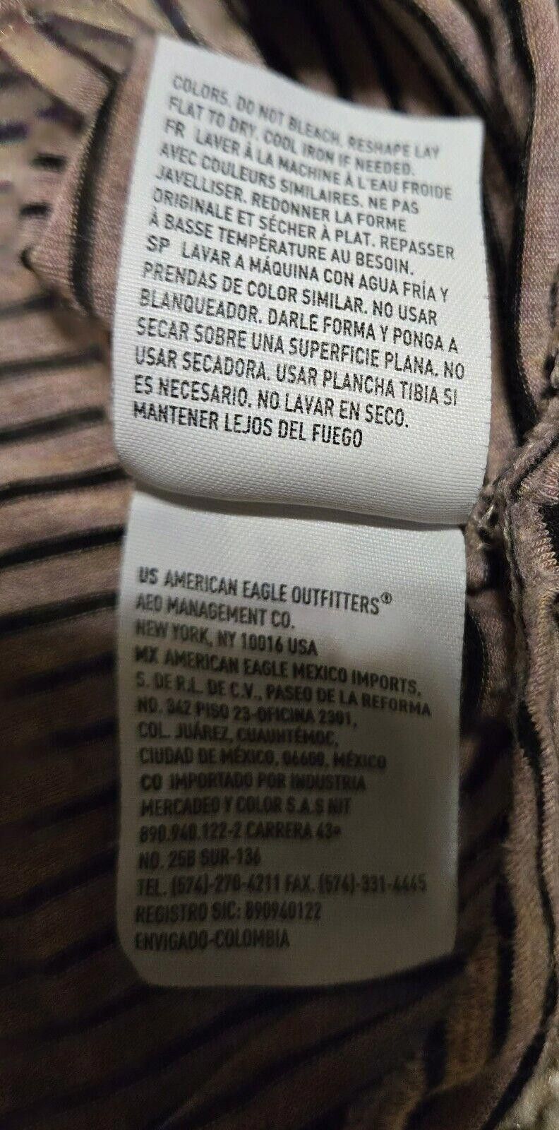 Designer American Eagle Outfitters Soft & Sexy Women’s T Pink Black M Size M / US 6-8 / IT 42-44 - 4 Thumbnail