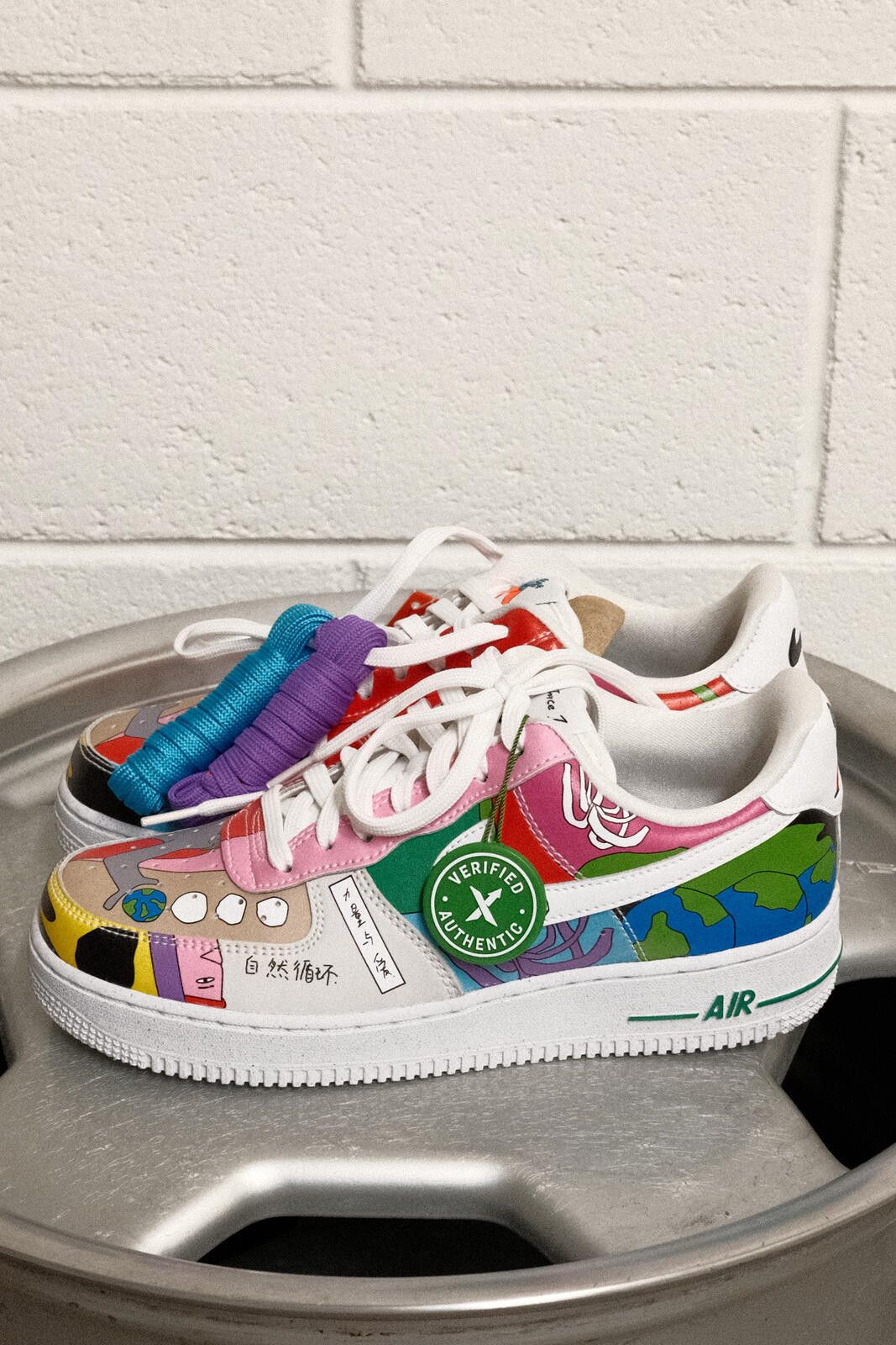 Nike Nike Flyleather AF1 QS Multi-Color Sneakers Size 6.5 Women Size ONE SIZE - 6 Thumbnail