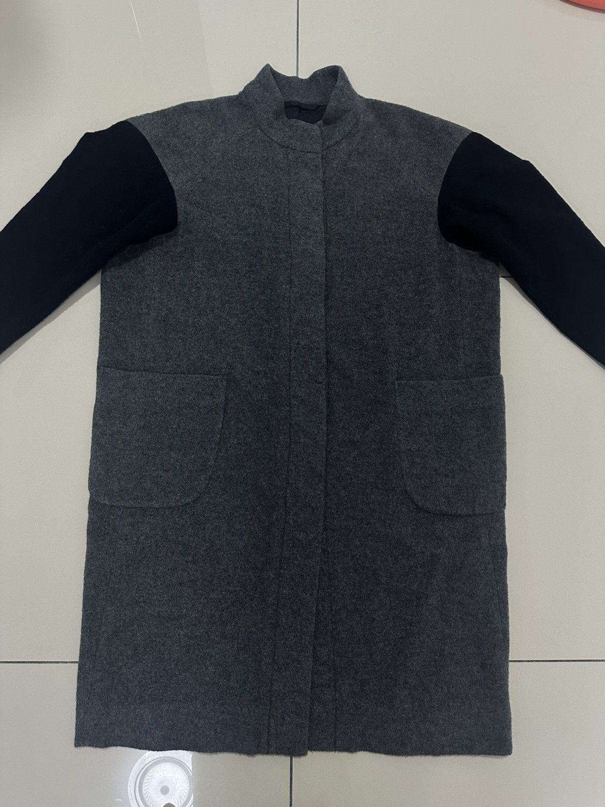 Yohji Yamamoto Y's Yohji Yamamoto Stand-up collar oversized wool coat Size US S / EU 44-46 / 1 - 6 Thumbnail
