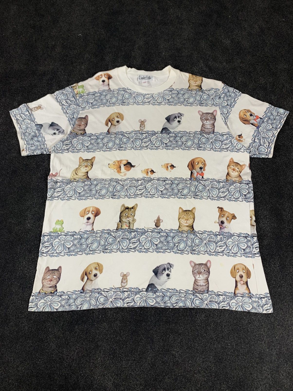 Vintage Vintage Kunio Sato Collection All-Over Print T-Shirt Size US L / EU 52-54 / 3 - 2 Thumbnail