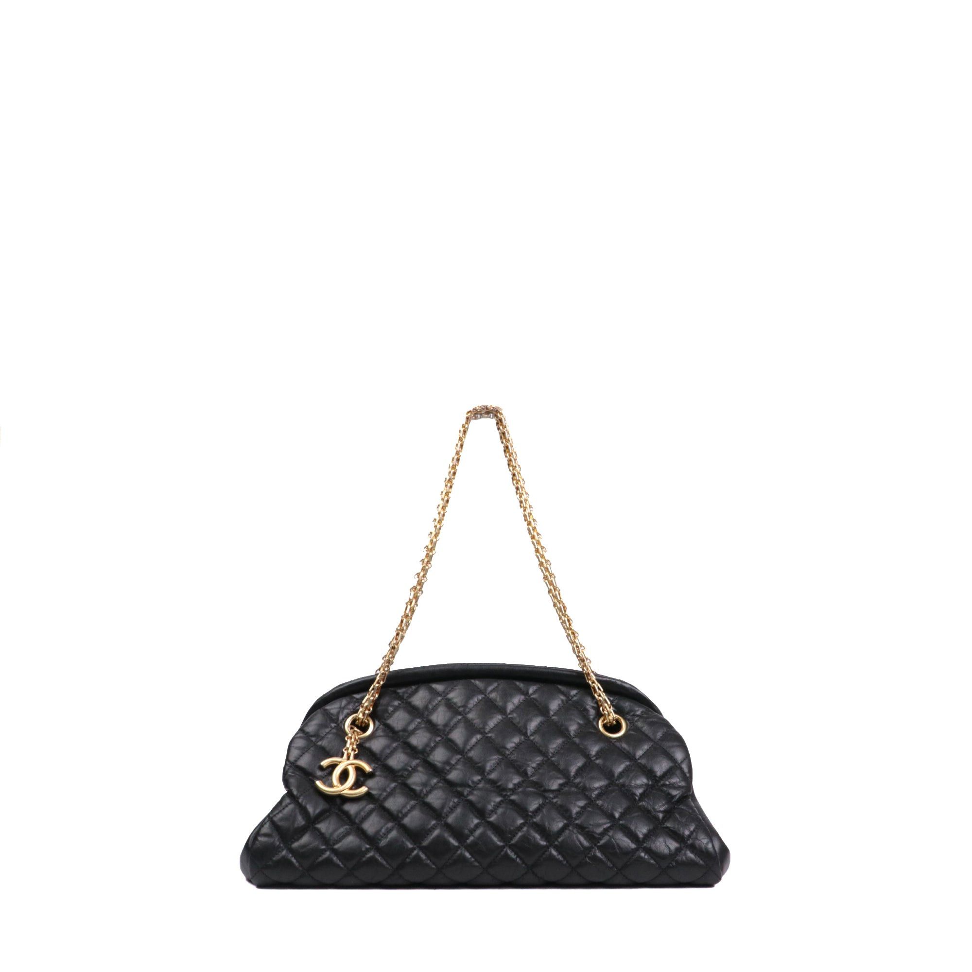 Chanel CHANEL - Mademoiselle Chanel shoulder bag in vintage black quilted leather Size ONE SIZE - 1 Thumbnail