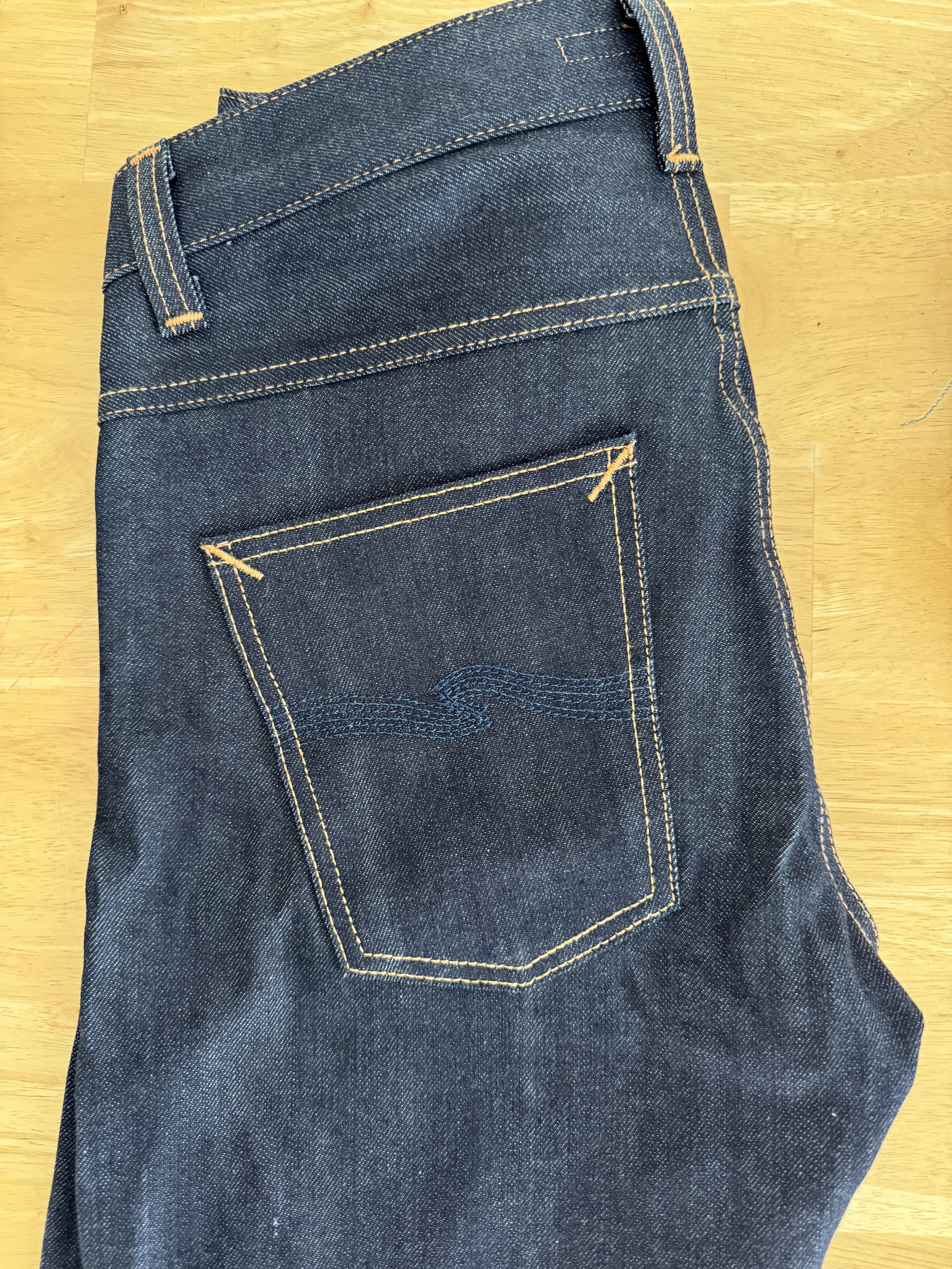 Nudie Jeans grim Tim Dry Deep Selvage Size US 30 / EU 46 - 4 Thumbnail