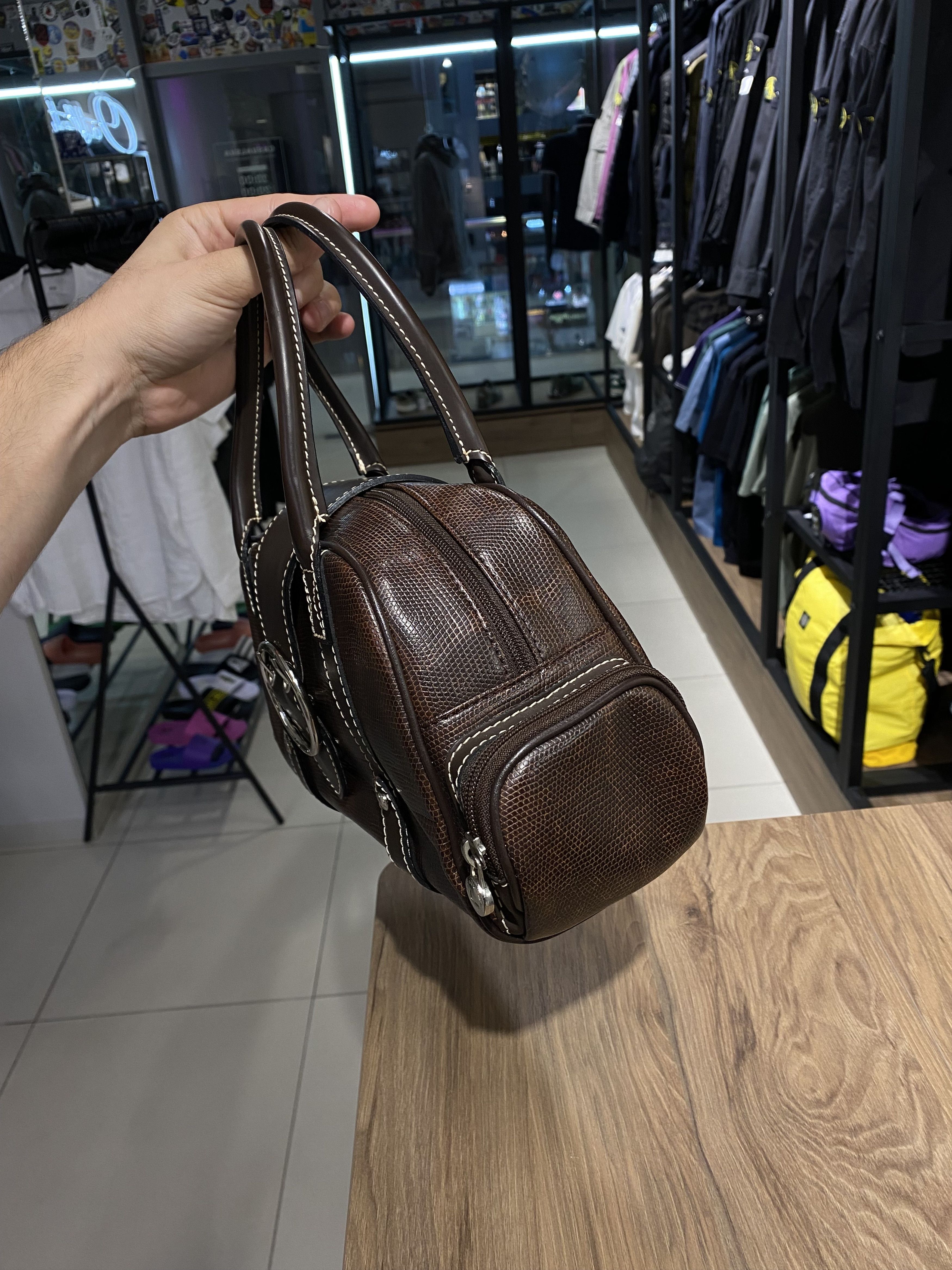 Lancel Lancel Elsa Sellier brown lele leather bag handbag Size ONE SIZE - 4 Thumbnail