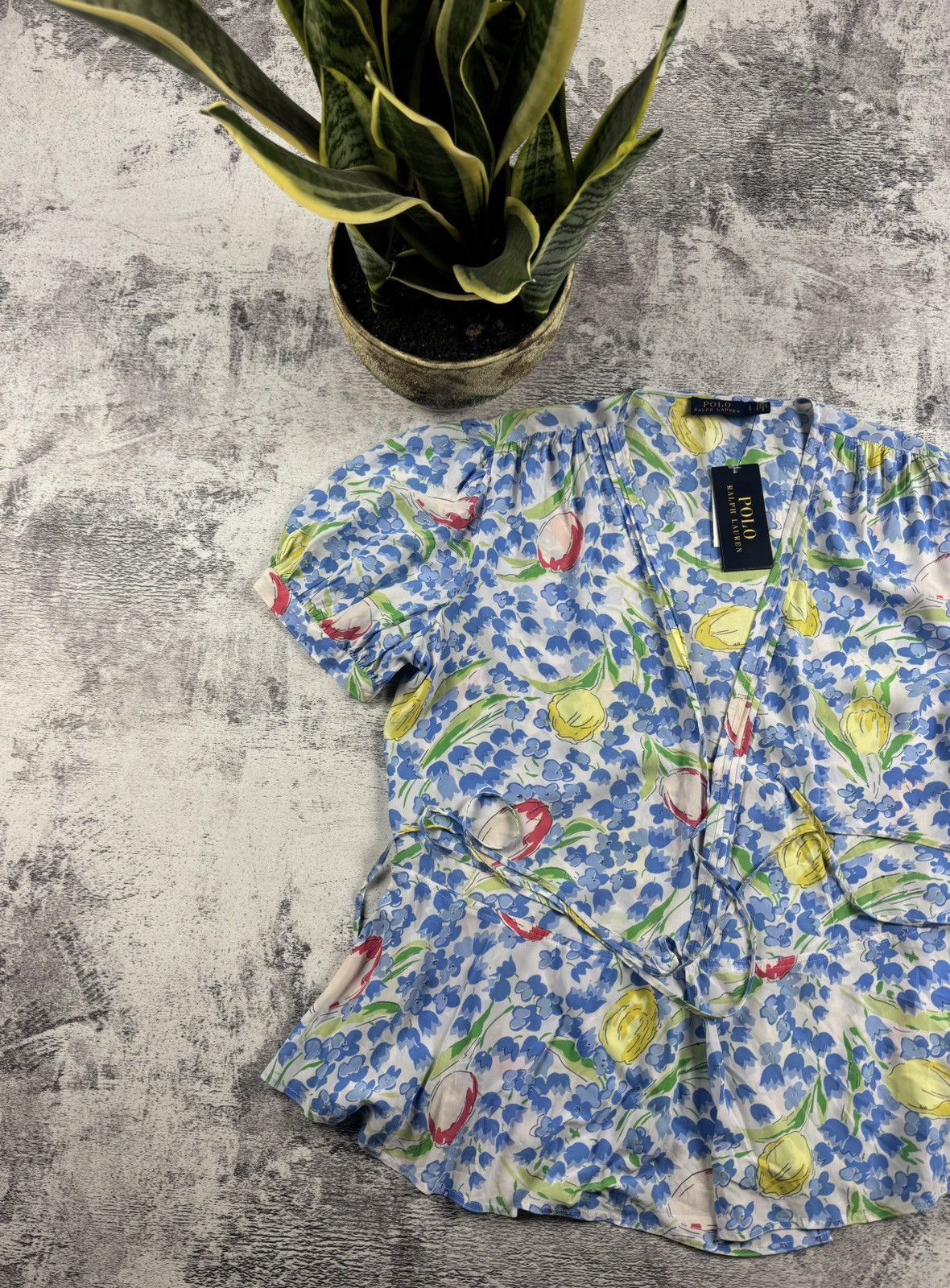 Polo Ralph Lauren NEW Polo Ralph Lauren 2023 Viscose Dress Shirt Blouse Top Size L / US 10 / IT 46 - 3 Thumbnail
