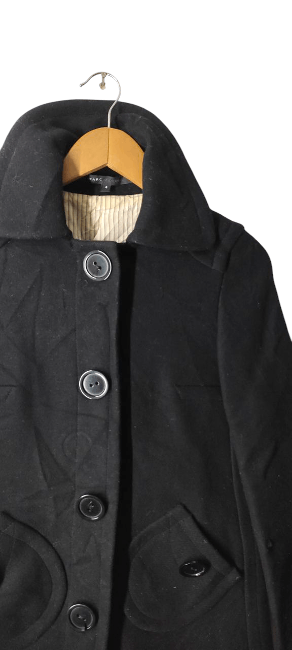 Marc Jacobs MARC JACOB TRECH WOOL COAT JACKET Size S / US 4 / IT 40 - 7 Thumbnail