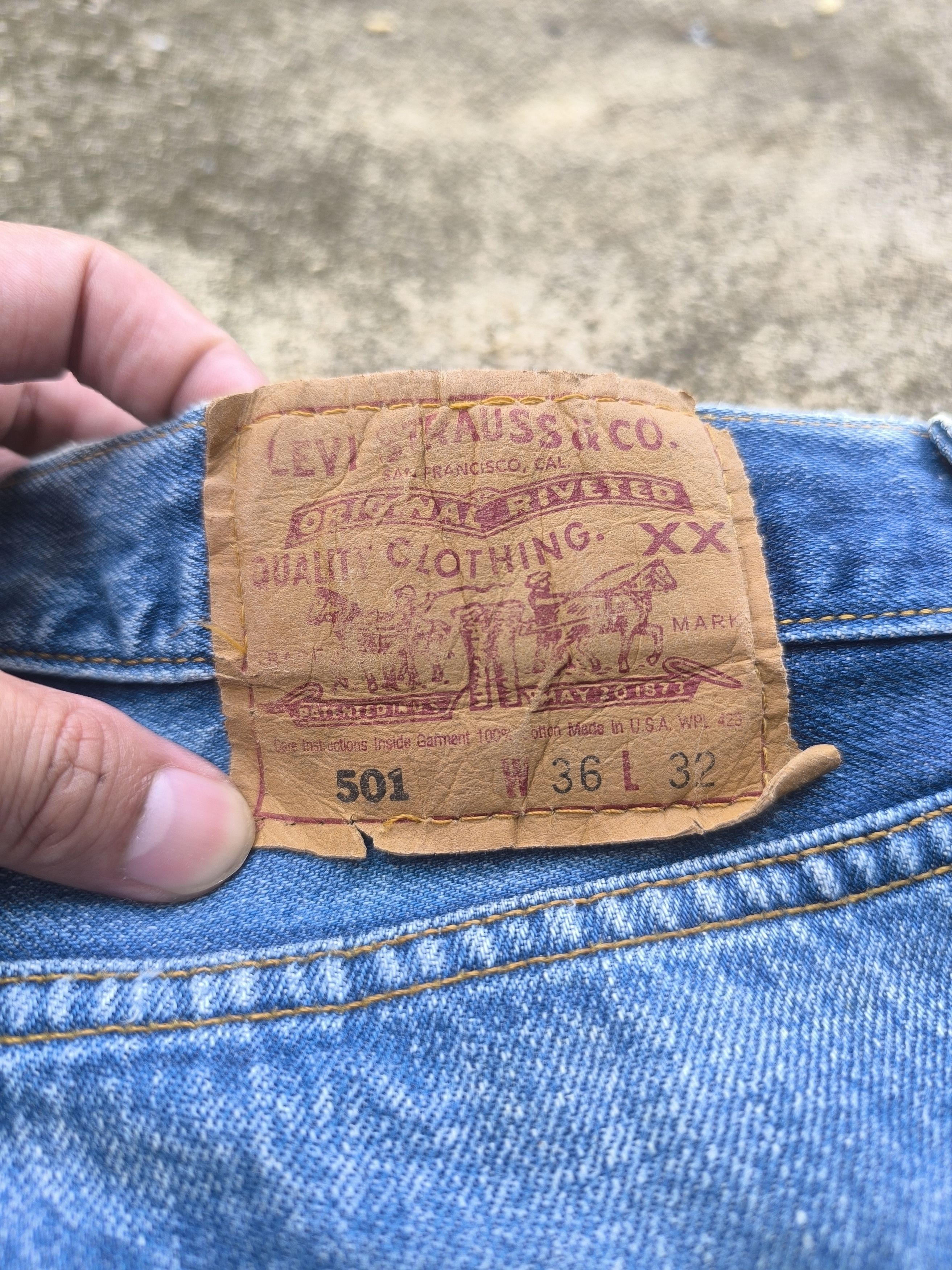 Levi's × Vintage 90s VINTAGE LEVIS 501 made in USA Size US 34 / EU 50 - 14 Thumbnail