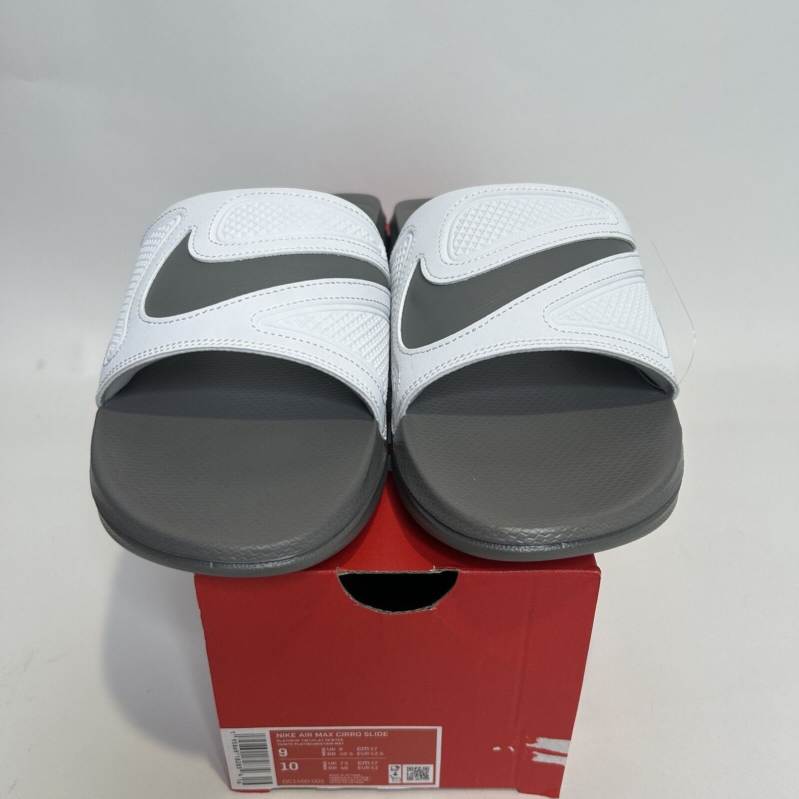 Nike Nike Max Cirro Slides “White Gray Orange Platinum” 2024 Size US 9 / EU 42 - 2 Thumbnail