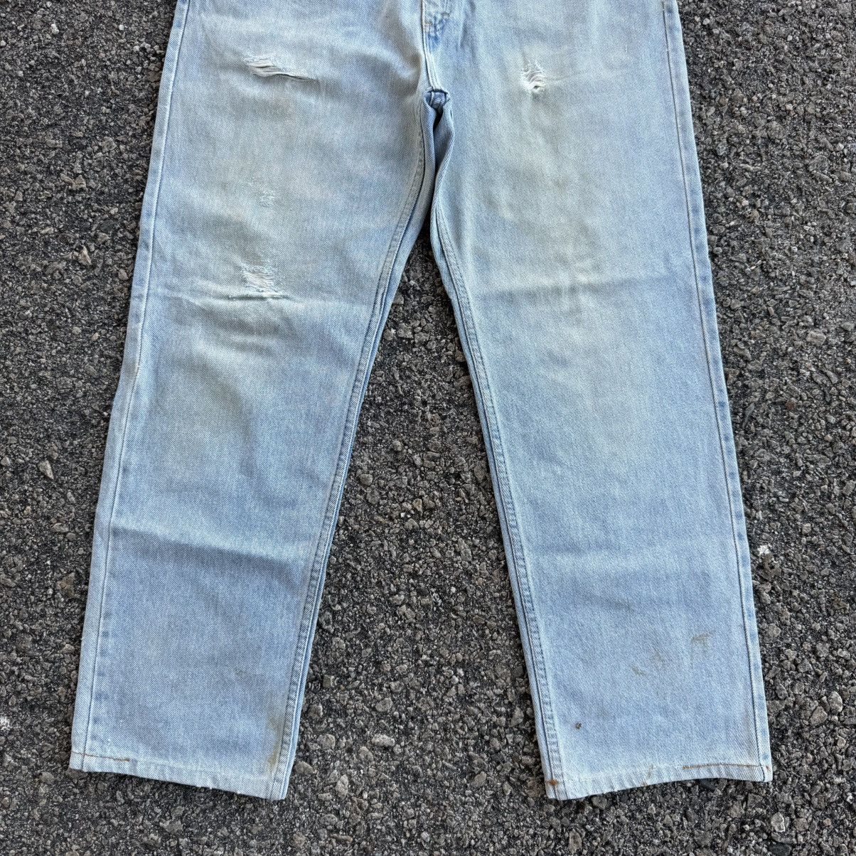 Other VINTAGE RUFF HEWN USA TALON ZIP FADED JEAN DENIM PANTS Size US 34 / EU 50 - 4 Thumbnail