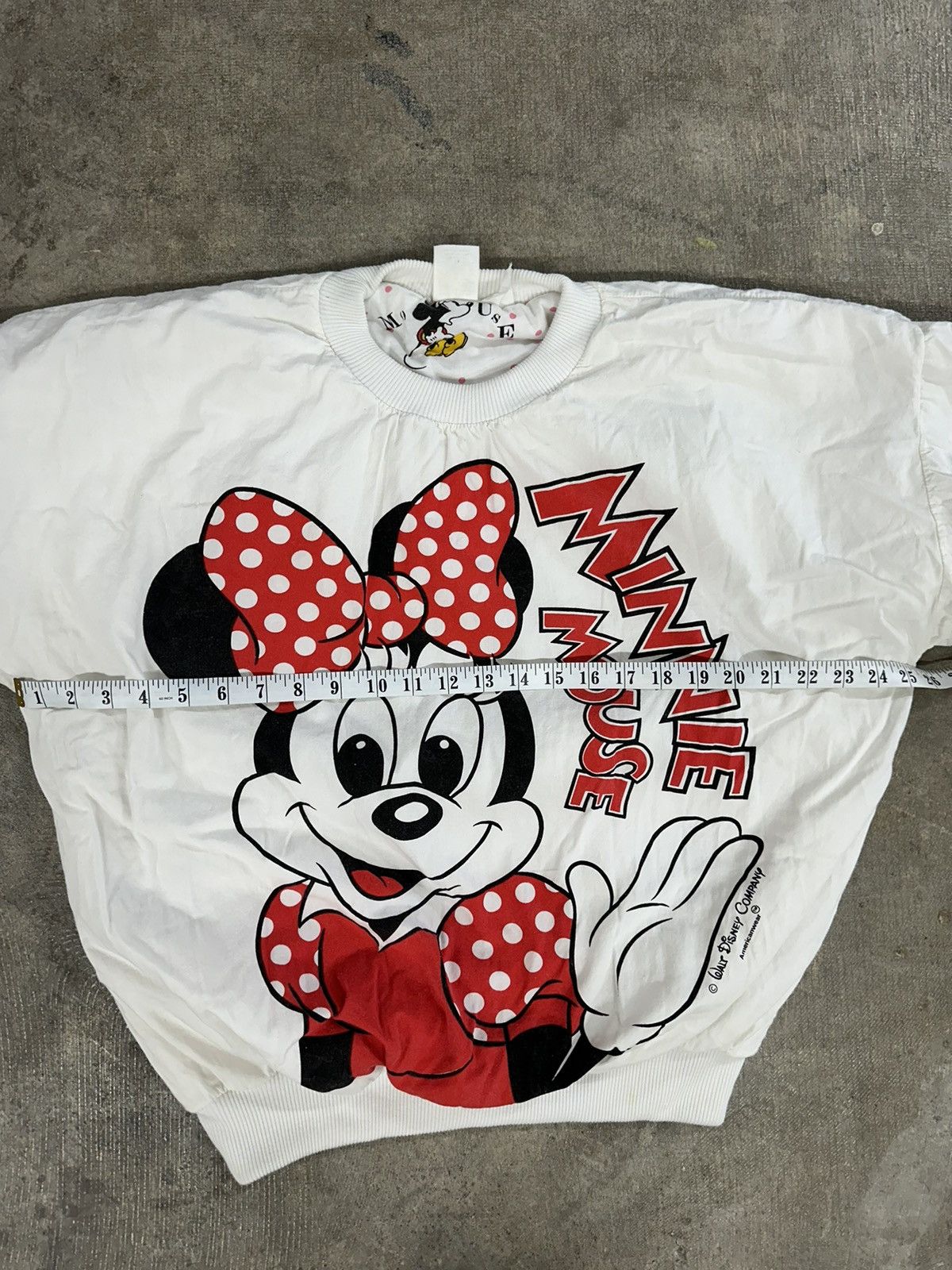 Disney × Mickey Mouse × Vintage Vintage 80s Disney Minnie Mouse Reversible Sweatshirt READ Size M / US 6-8 / IT 42-44 - 13 Thumbnail