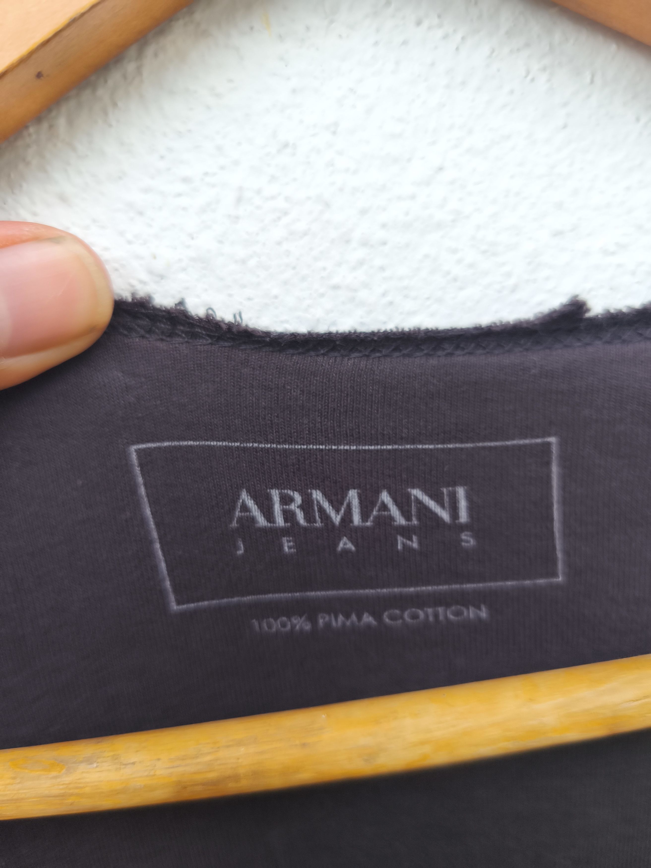 Armani Armani Jeans t shirt long sleeve distressed design luxury Size US M / EU 48-50 / 2 - 8 Thumbnail