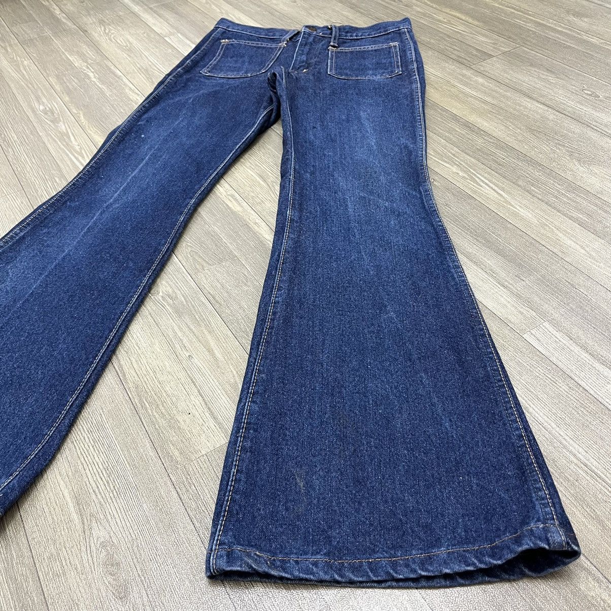 If Six Was Nine × Japanese Brand × Le Grande Bleu (L.G.B.) Vintage Big John Flared Jeans Bush Pants Style BootCut Denim Size US 27 - 3 Thumbnail