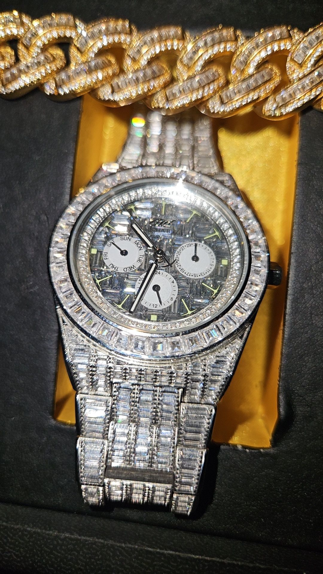 Other Fully Iced Baguette Alpha Era GLD Size ONE SIZE - 2 Thumbnail